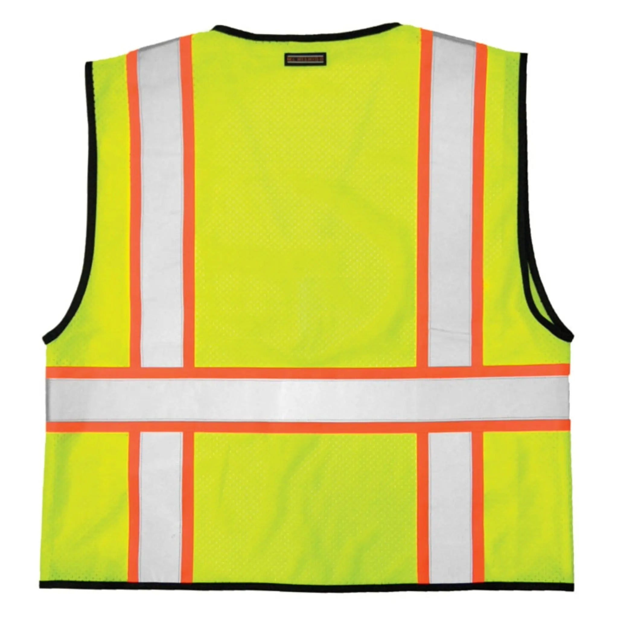 Kishigo Economy Single Pocket Contrasting Mesh Vest, Type R, Class 2, 1 Each-Back-Flat