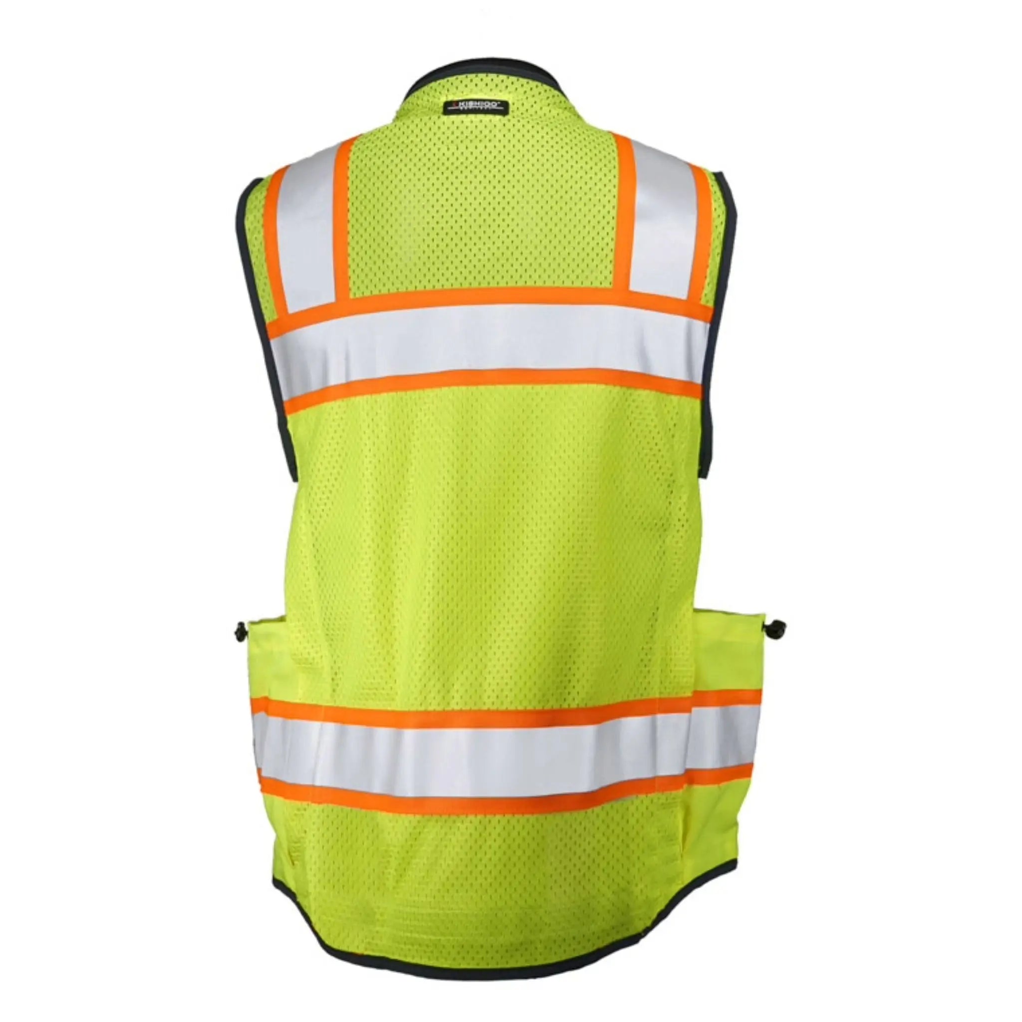 Kishigo 1824 Women's Ultimate Construction Vest, Type R, Class 2, Lime/Black, 1 Each