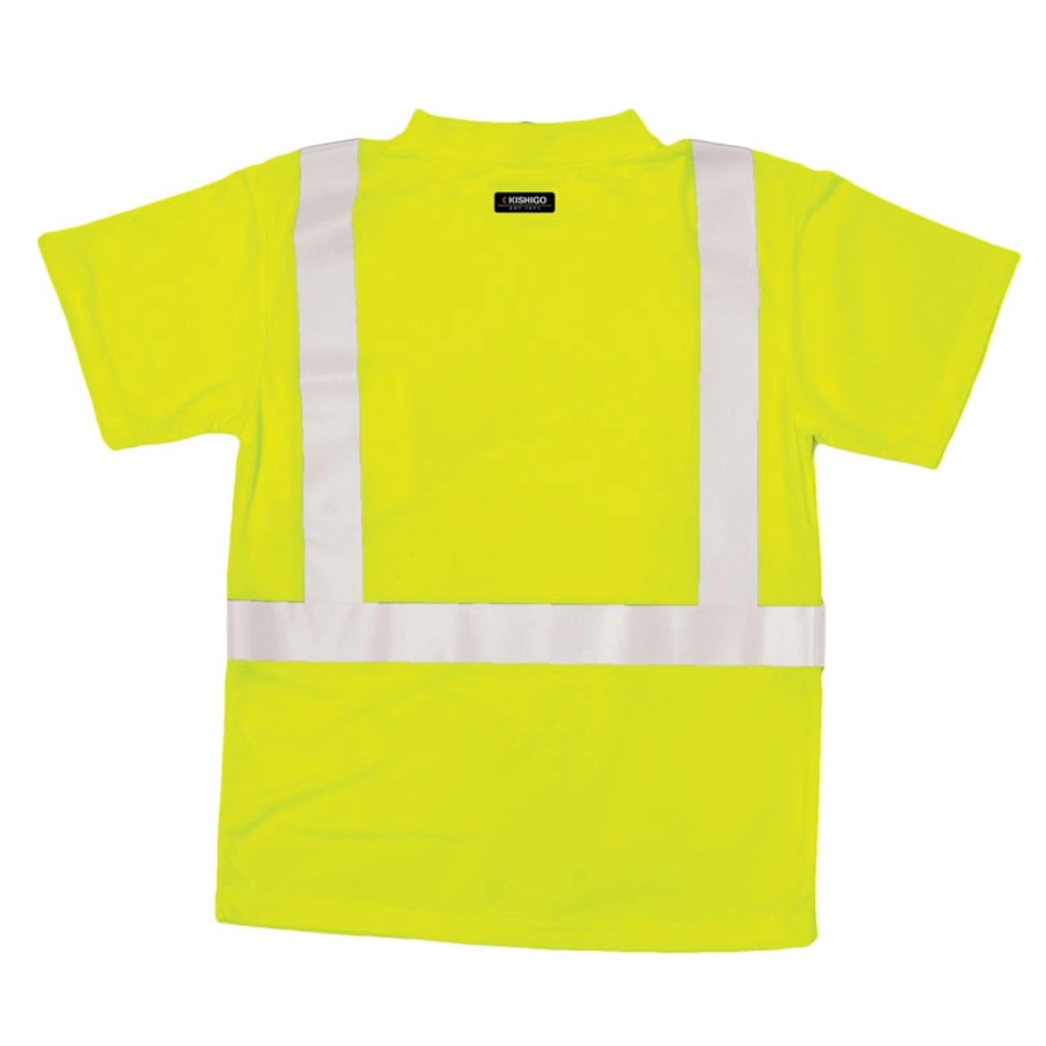 Kishigo 9110 High-Performance Microfiber Class 2 T-Shirt, Lime, 1 Each