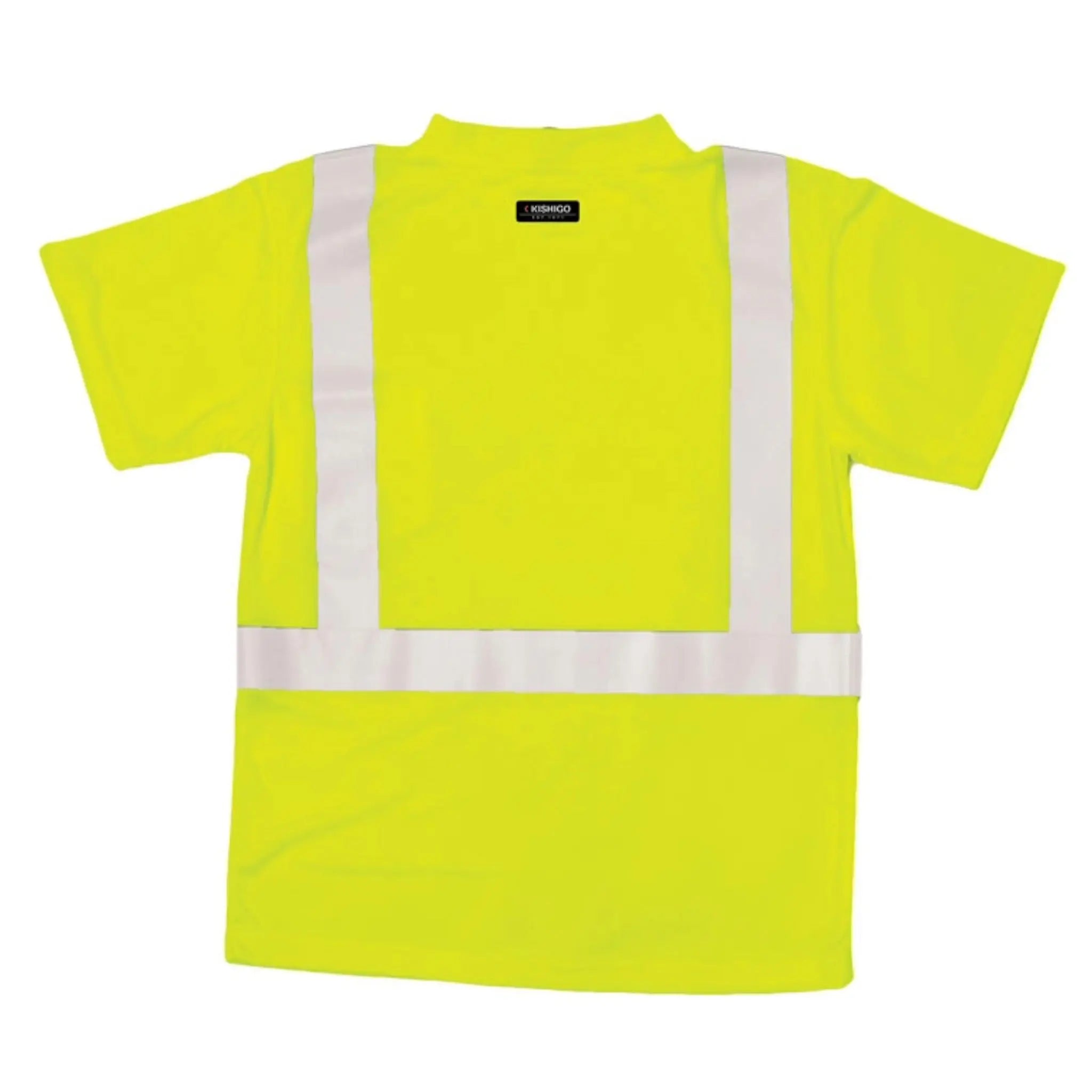 Kishigo 9110 High-Performance Microfiber Class 2 T-Shirt, Lime, 1 Each