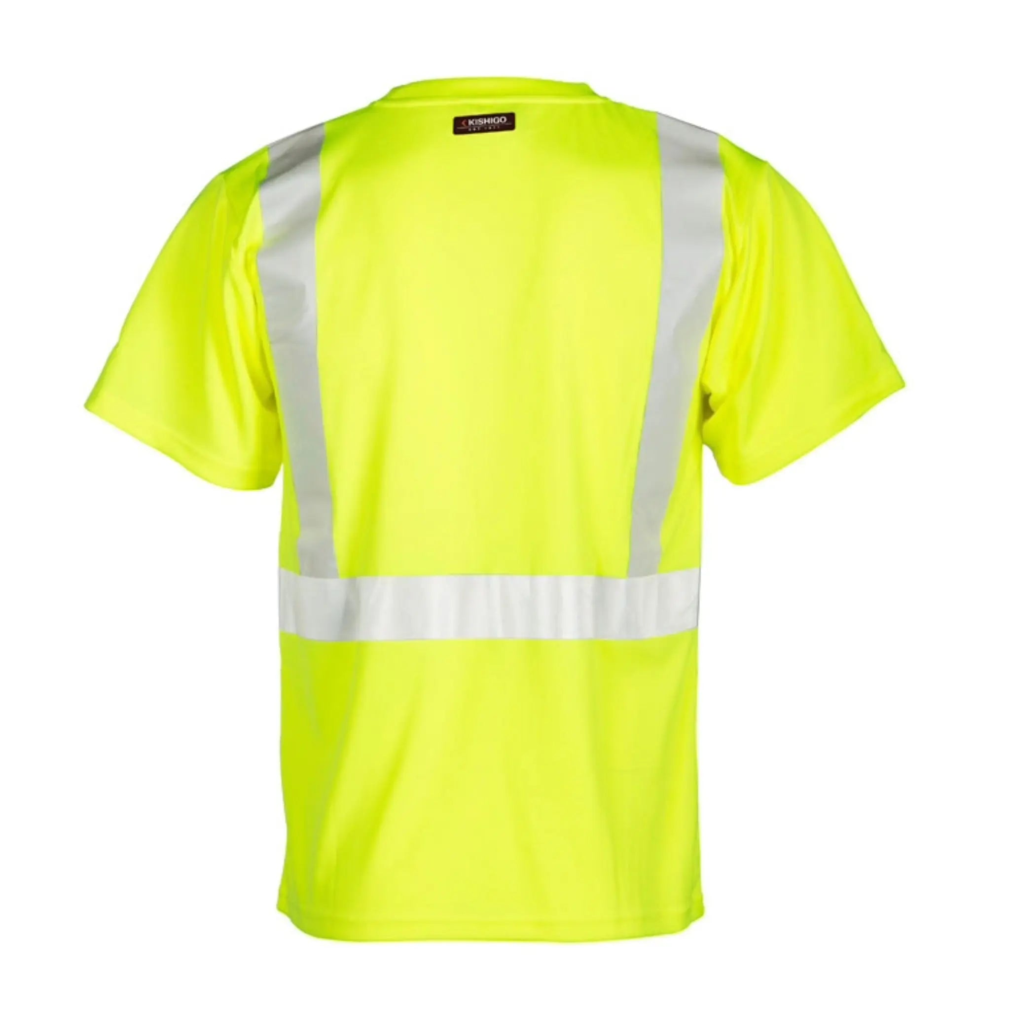 Kishigo 9110 High-Performance Microfiber Class 2 T-Shirt, Lime, 1 Each