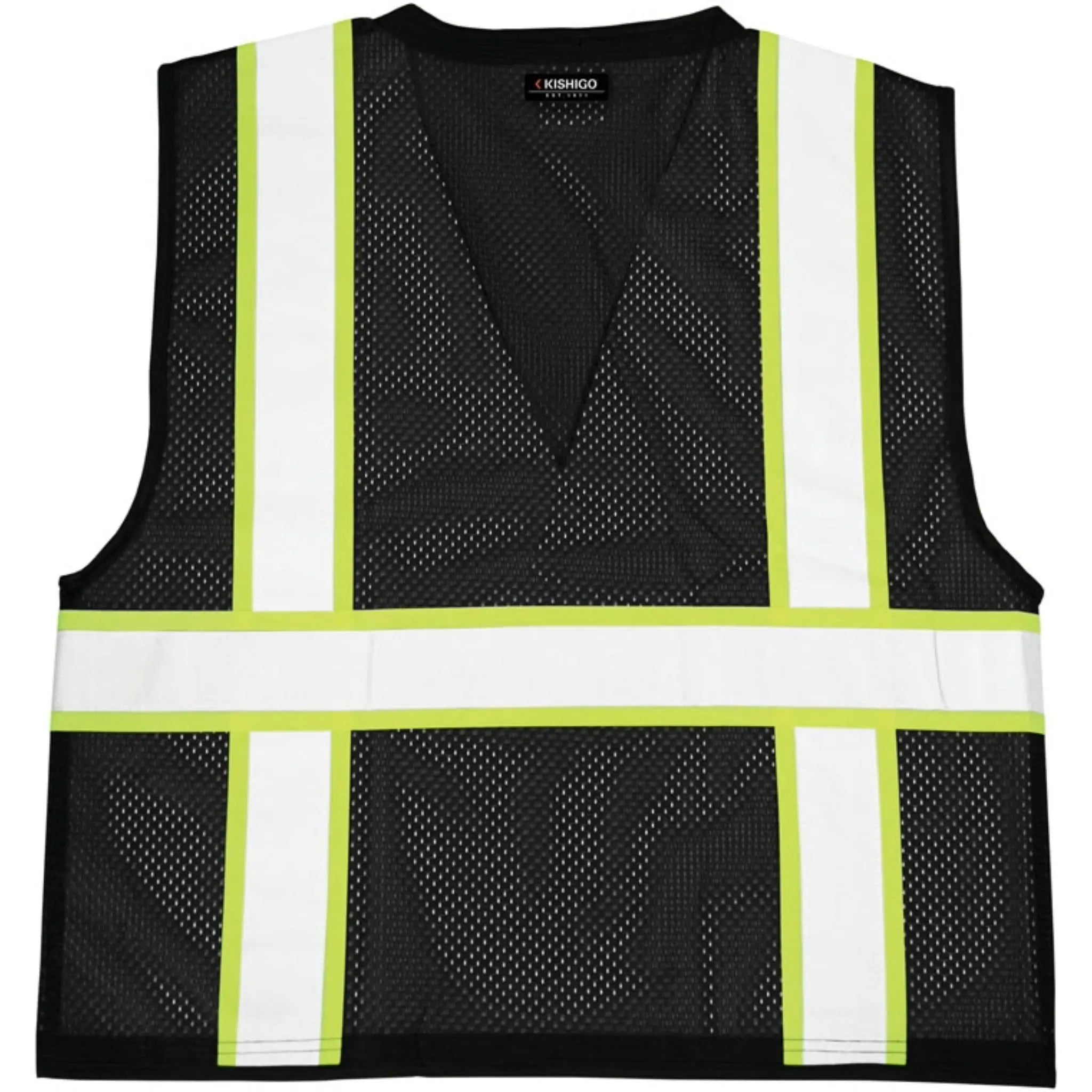 Kishigo B10 Enhanced Visibility Multi Pocket Mesh Vest, Non-ANSI, 1 Each-Front-back
