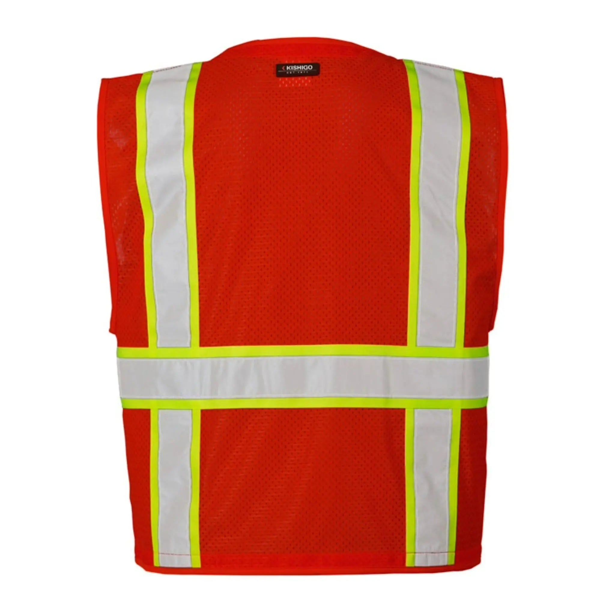 Kishigo B103 Enhanced Visibility Multi Pocket Mesh Vest, Non-ANSI, 1 Each-back