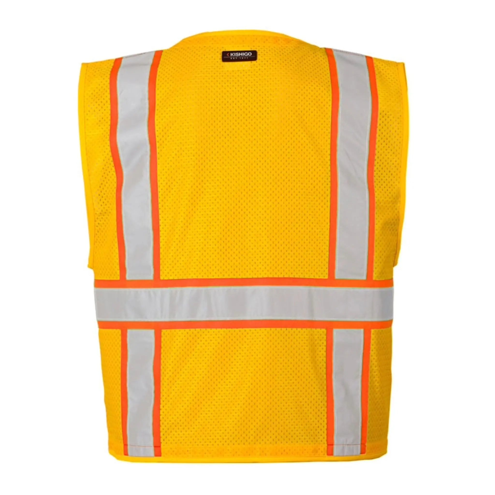Kishigo B106 Enhanced Visibility Multi Pocket Mesh Vest, Non-ANSI, 1 Each-back