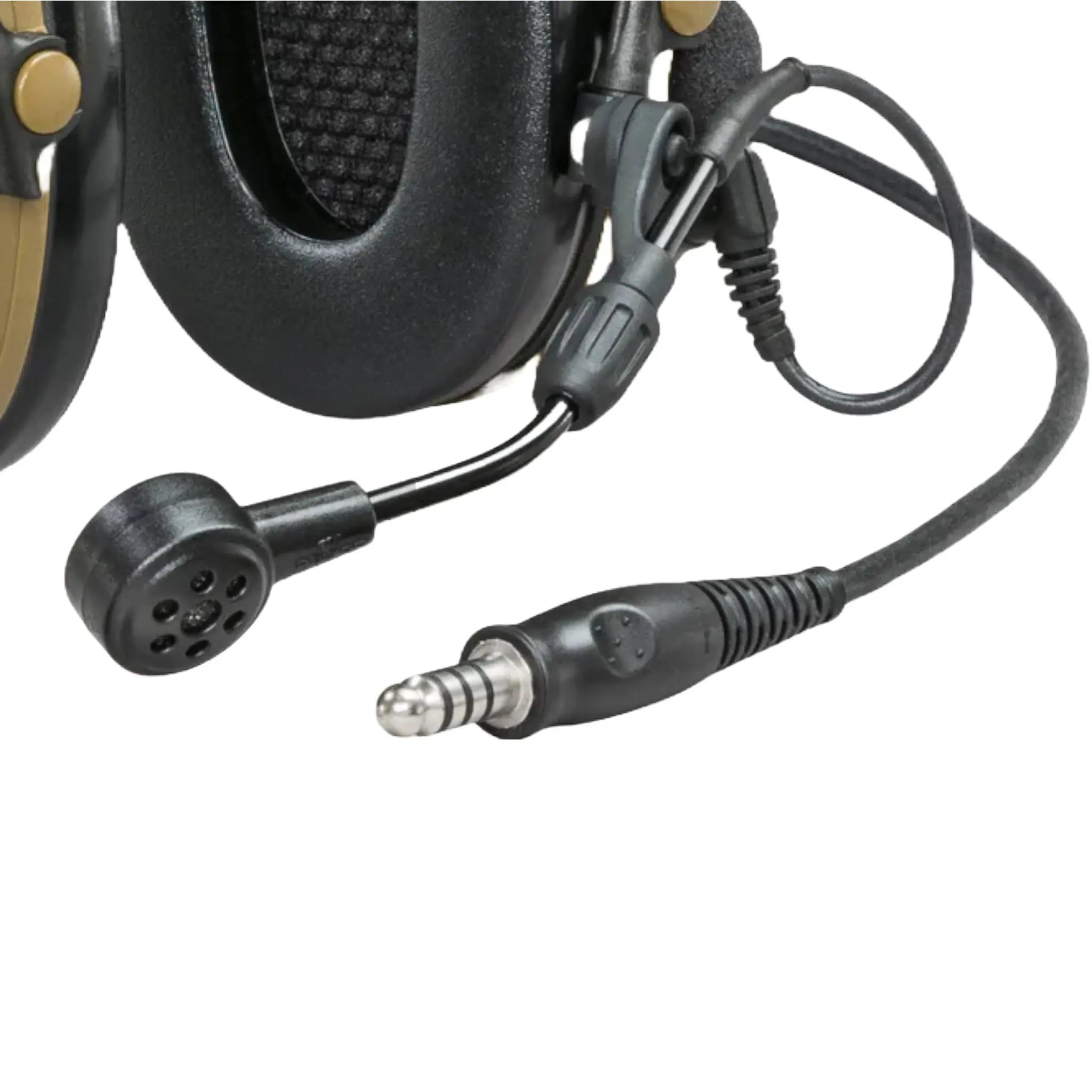 3M PELTOR MT20H682FB-47N CYS ComTac VI NIB Headset, Single Downlead, Headband w/ included ARC, Coyote Brown, Mic
