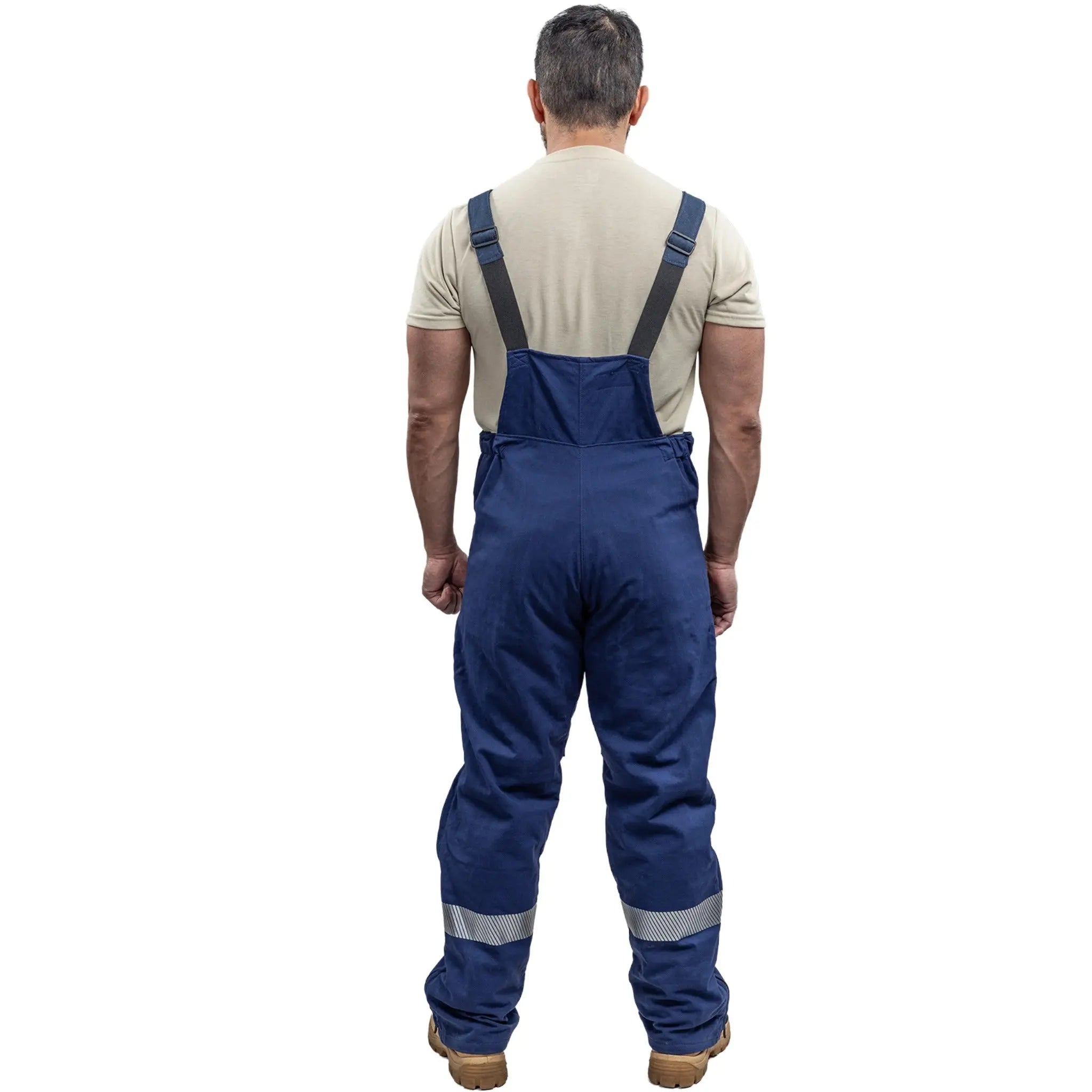 National Safety Apparel Enespro ARC40B ArcGuard Performance 40 Cal Arc Flash Bib Overall, Blue, 1 Each