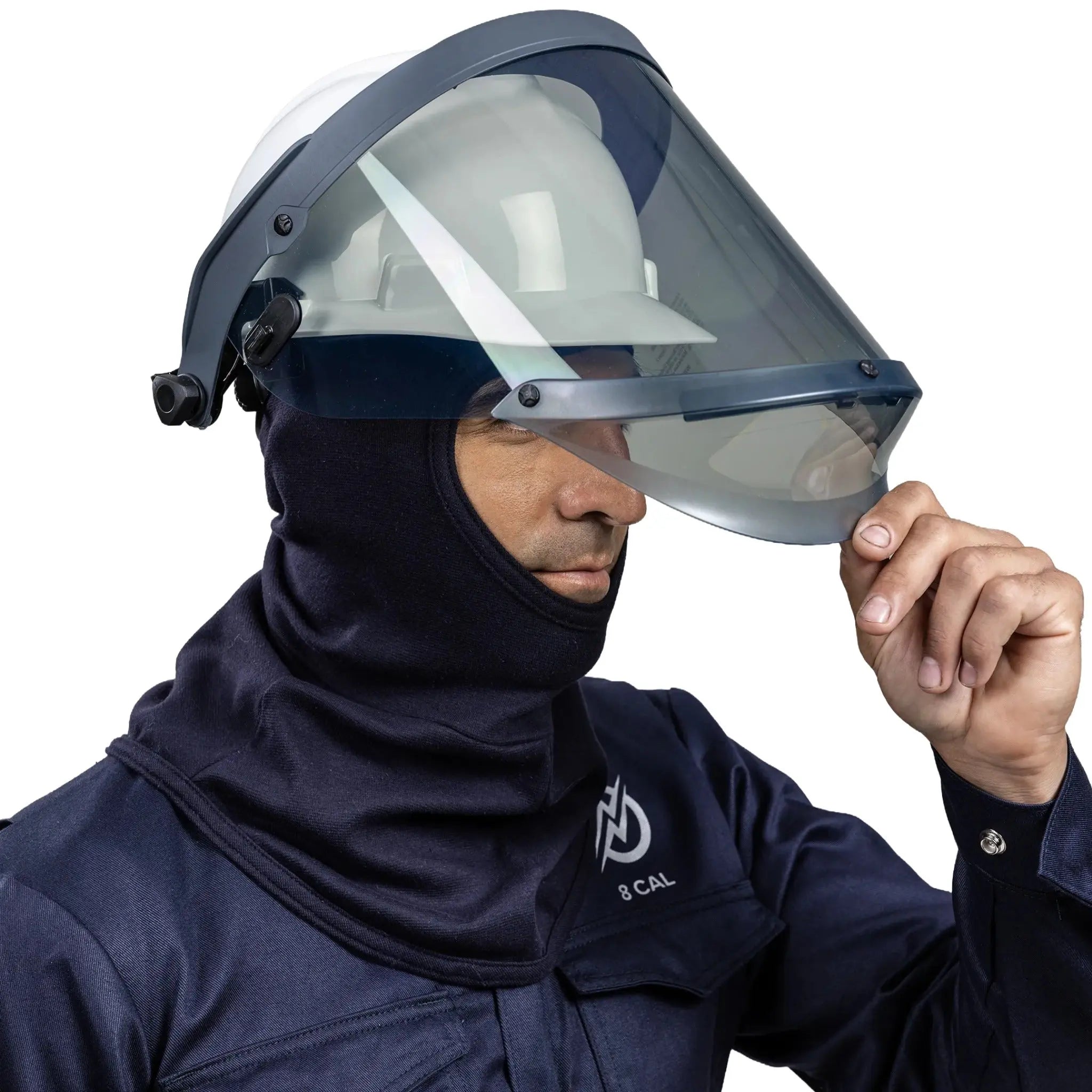 National Safety Apparel Enespro KITHP12PV 12 cal Faceshield Kit, Gray/White, 1 Kit