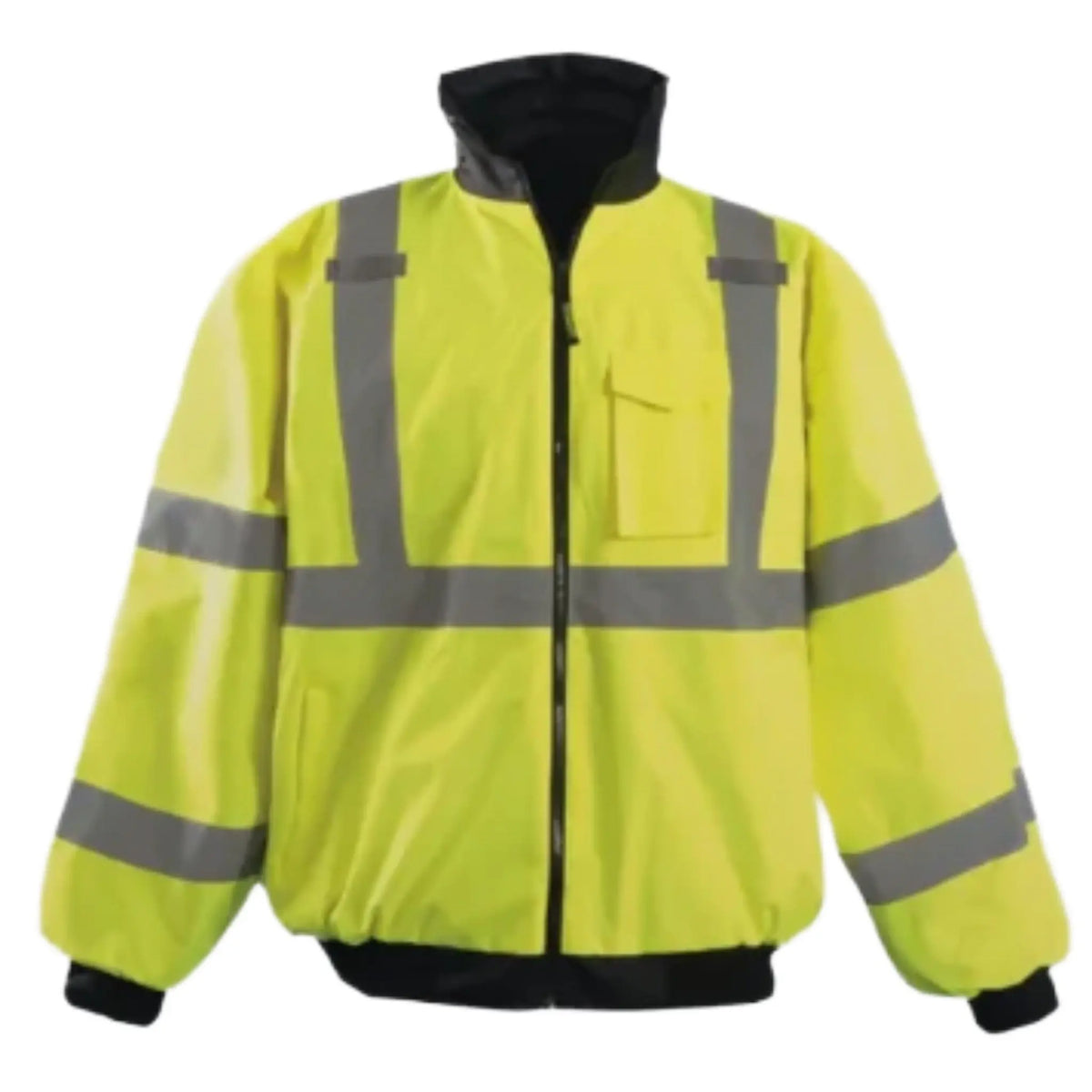 Occunomix Value Bomber Jacket LUX-ETJBJ, 1 Each, Yellow, Front