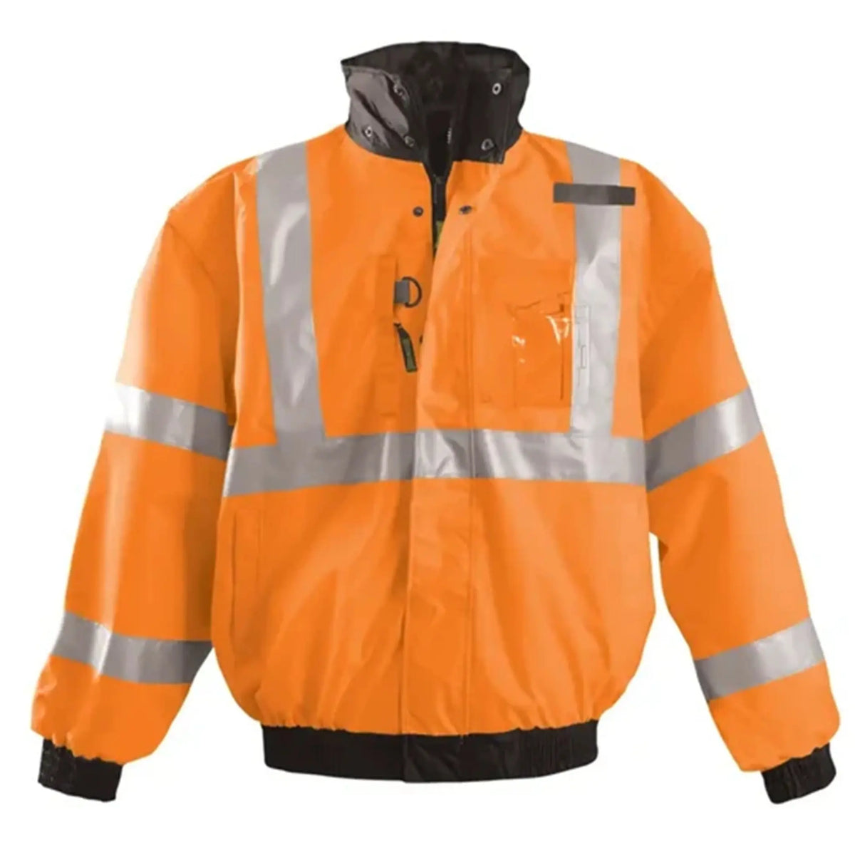 OccuLux High Visibility Bomber Jacket-Class 3 Color Orange Size Large