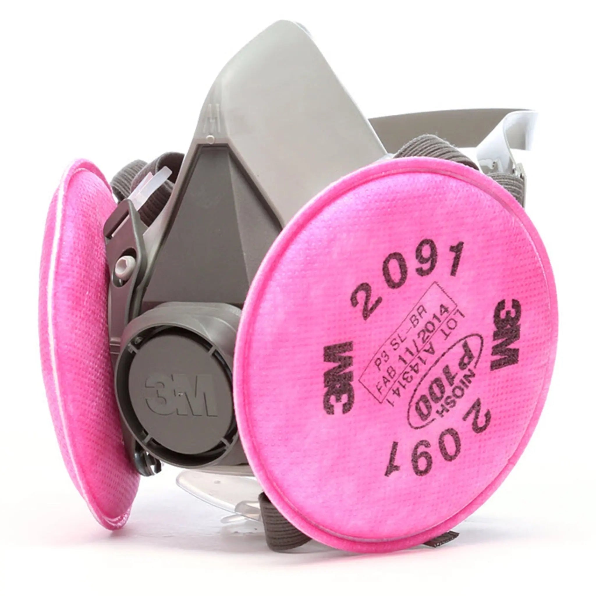 3M 6000 Series 6291 Half Facepiece Respirator Assemblies, Medium, MainImage