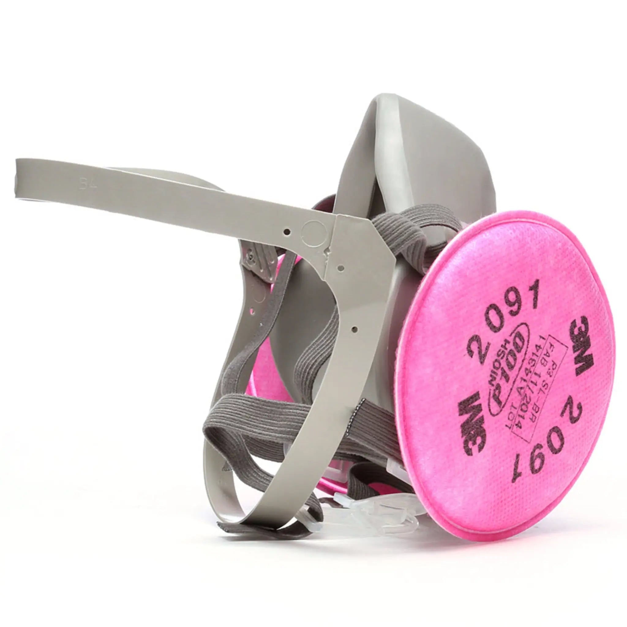 3M 6000 Series 6291 Half Facepiece Respirator Assemblies, Medium, Right Side