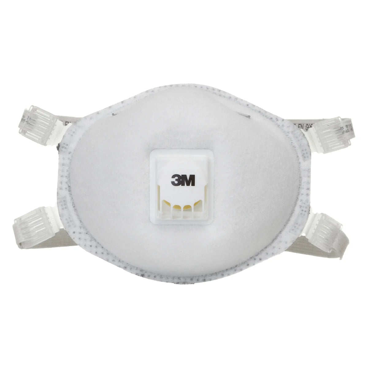 3M 8214 Particulate Respirator N95 with Faceseal and Nuisance Level Organic Vapor Relief, White, Standard, Box of 10, Front