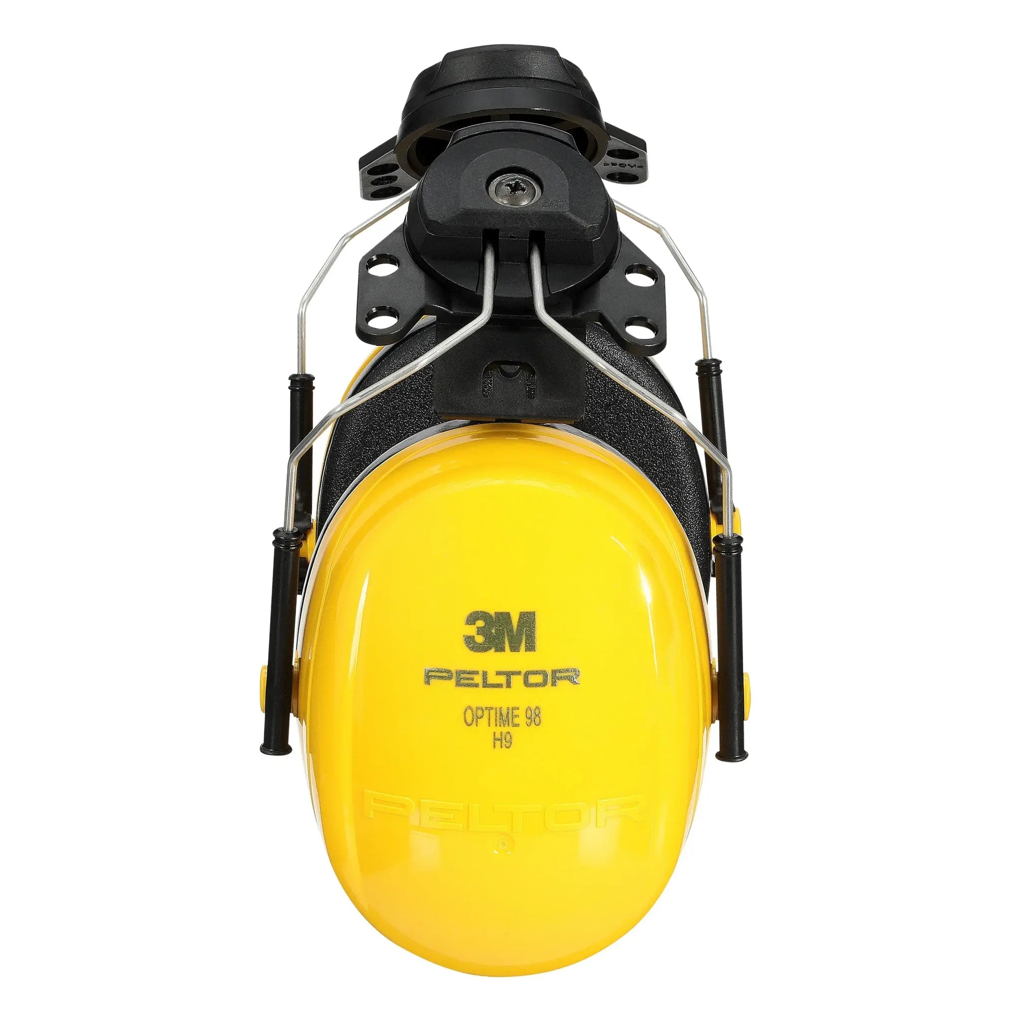 3M Peltor Optime H9P3E 98 Cap-Mount Earmuffs, Yellow, 1 Each