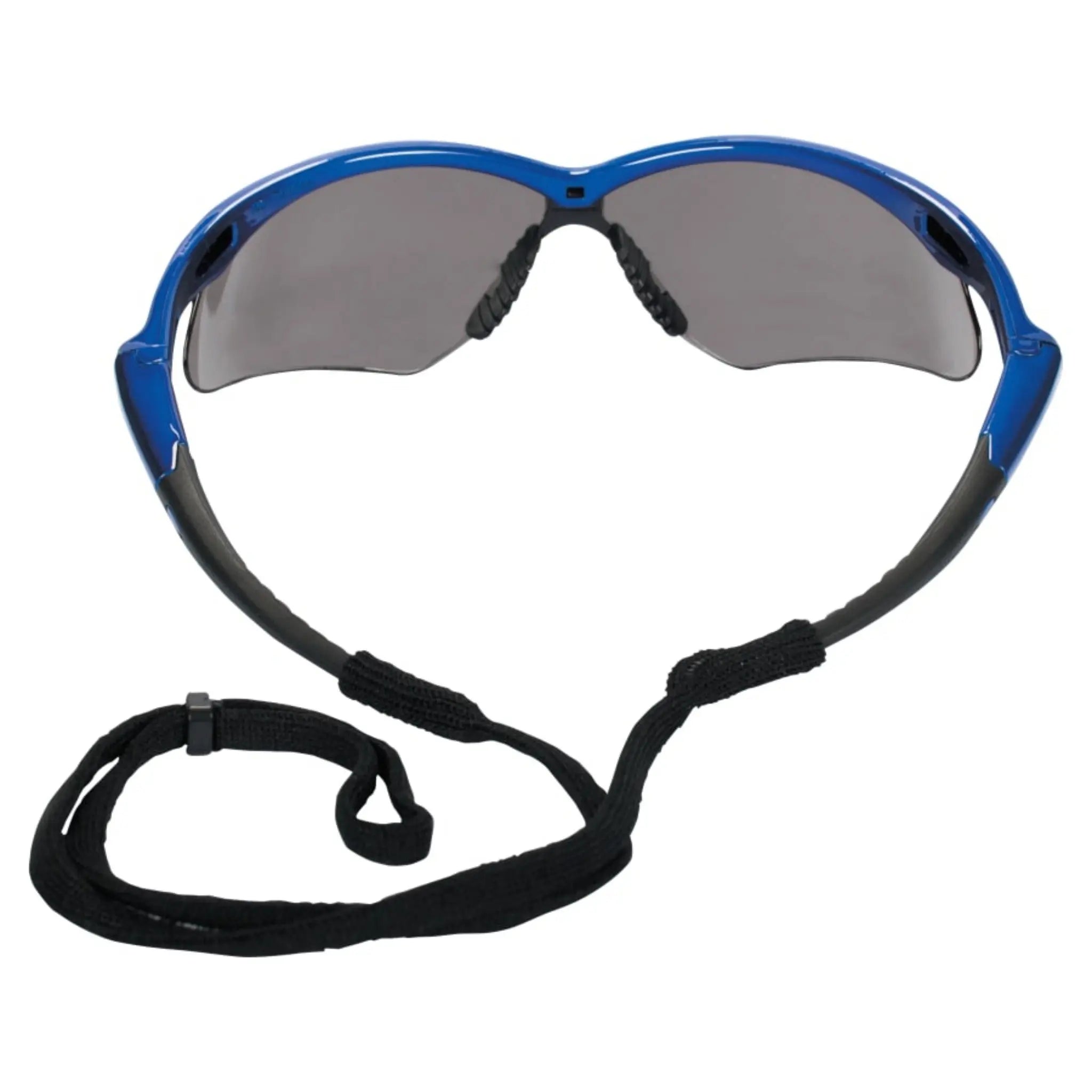Jackson Safety V30 Nemesis Safety Glasses, Smoke Anti-Fog Lenses with Metallic Blue Frame, 1 Each