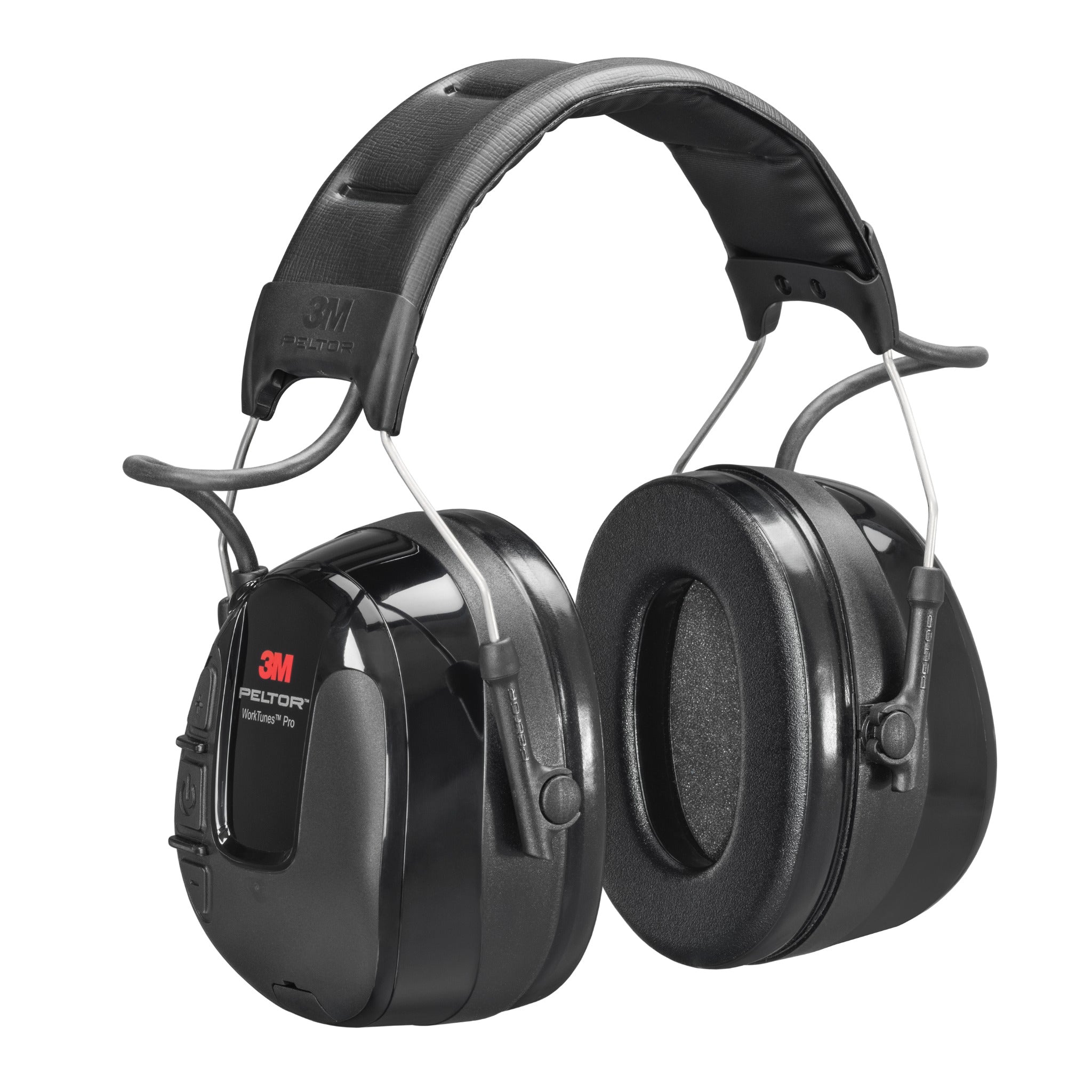 3M Peltor WorkTunes Pro FM/AM Radio Headset, HRXS221A-NA - Black - Headband Model