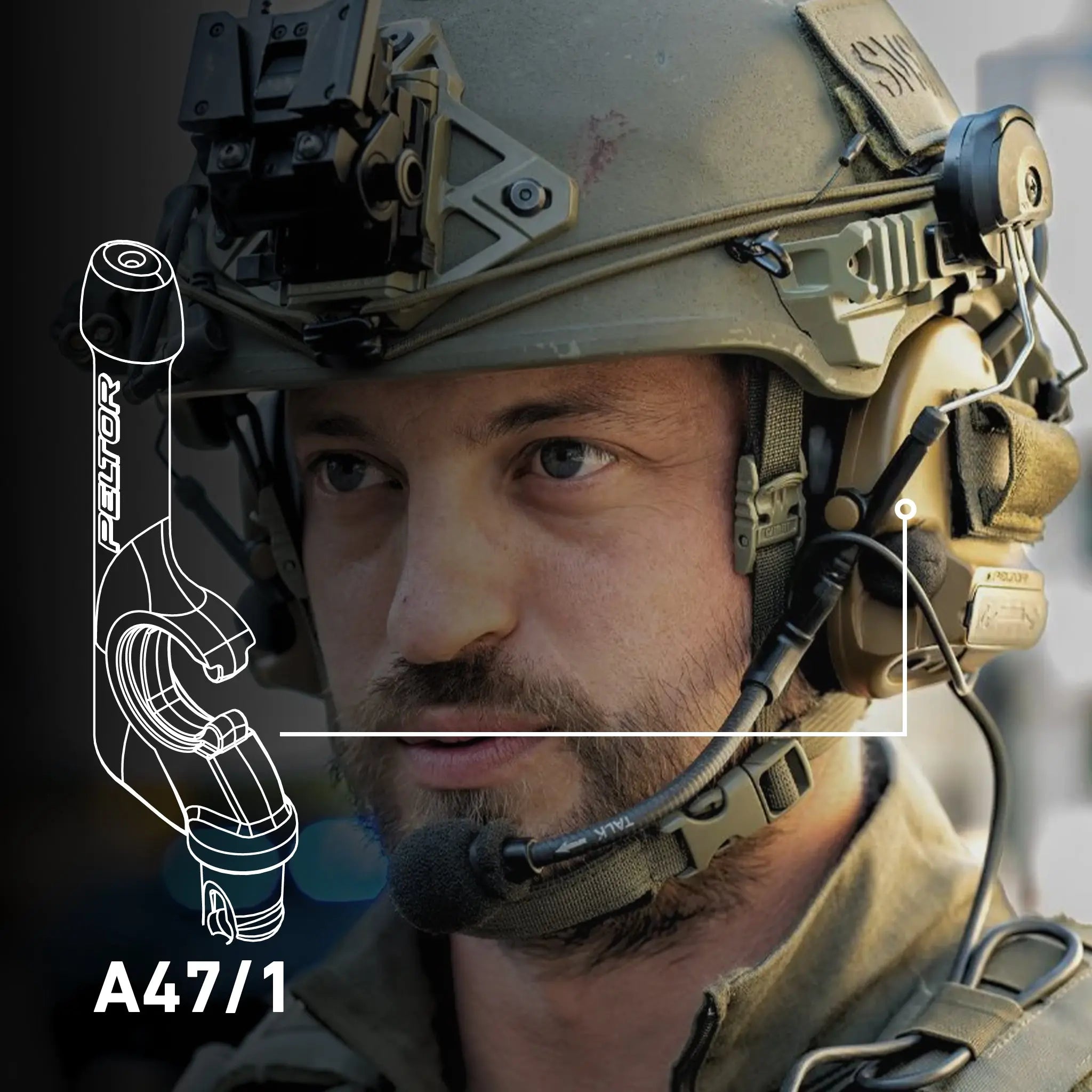 3M PELTOR ComTac A47/1 VII,VIII, IX Microphone Guide, Lifestyle