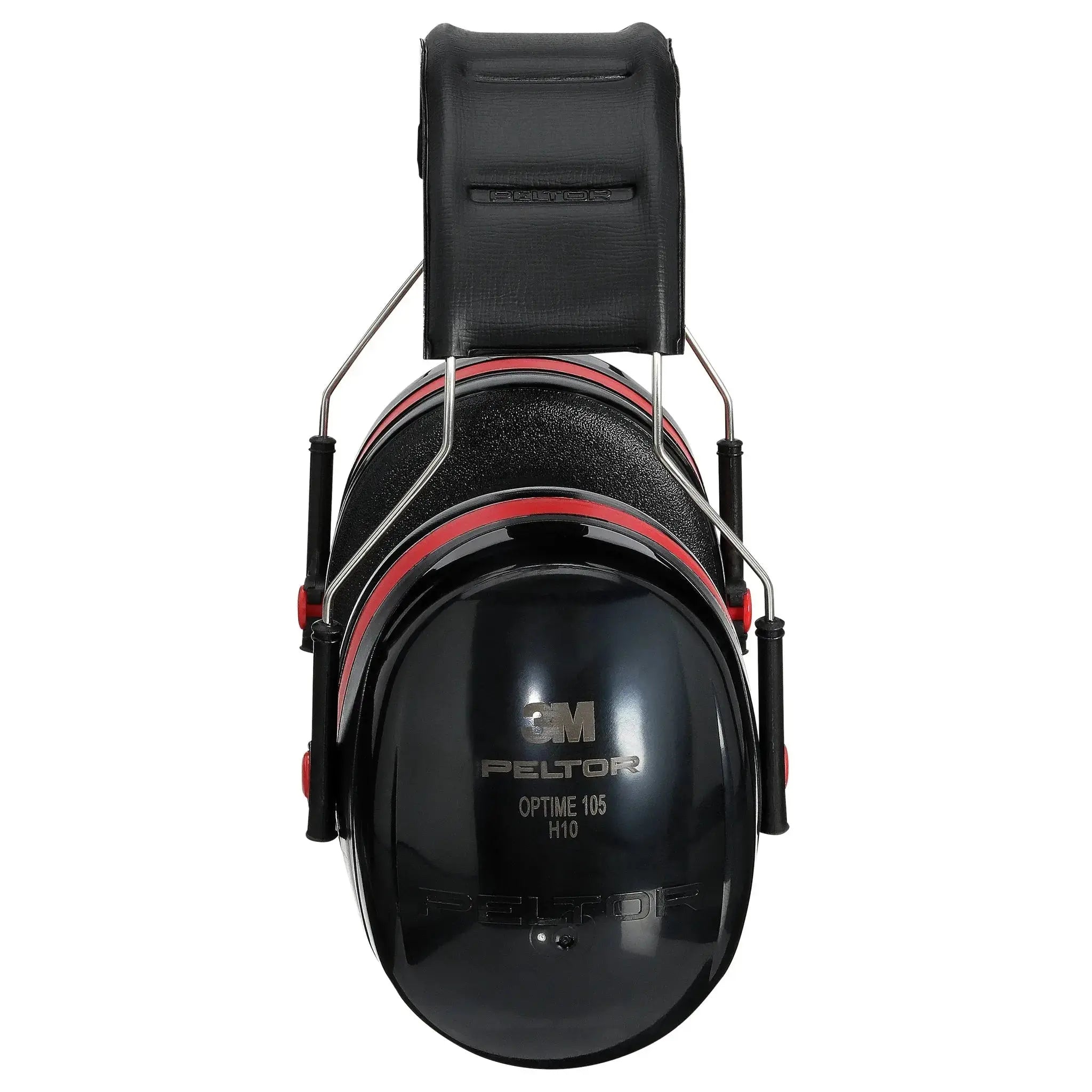3M Peltor H10A Optime 105 Over-the-Head Earmuffs, Black, Side View