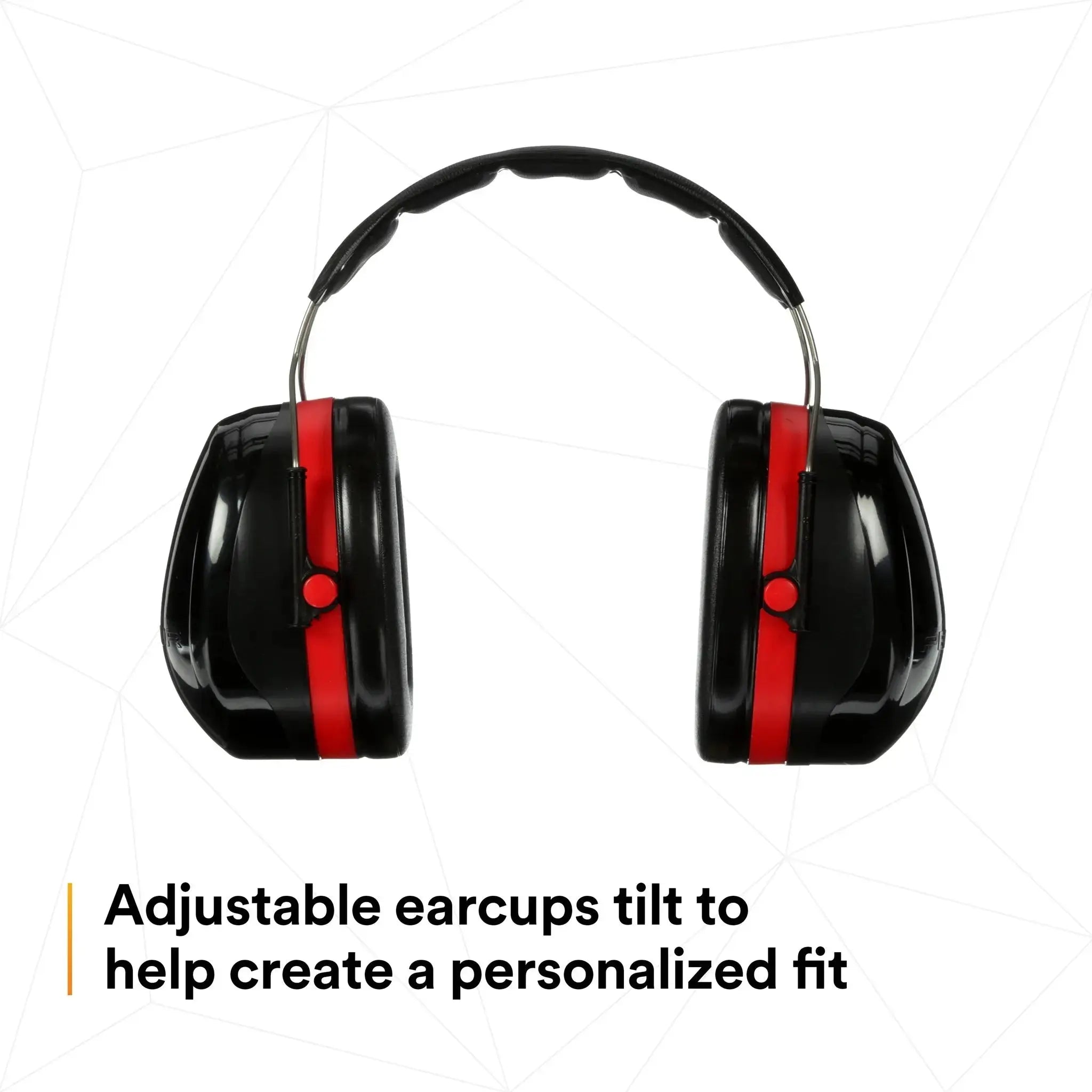 3M Peltor H10A Optime 105 Over-the-Head Earmuffs, Black, adjustable earcup
