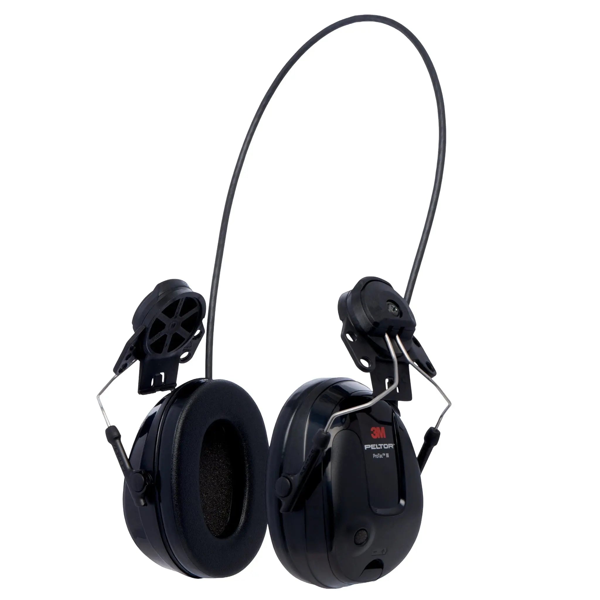 3M Peltor 7100088455 MT13H220P3E ProTac III Slim Headset Black Hard Hat Model, Case of 10