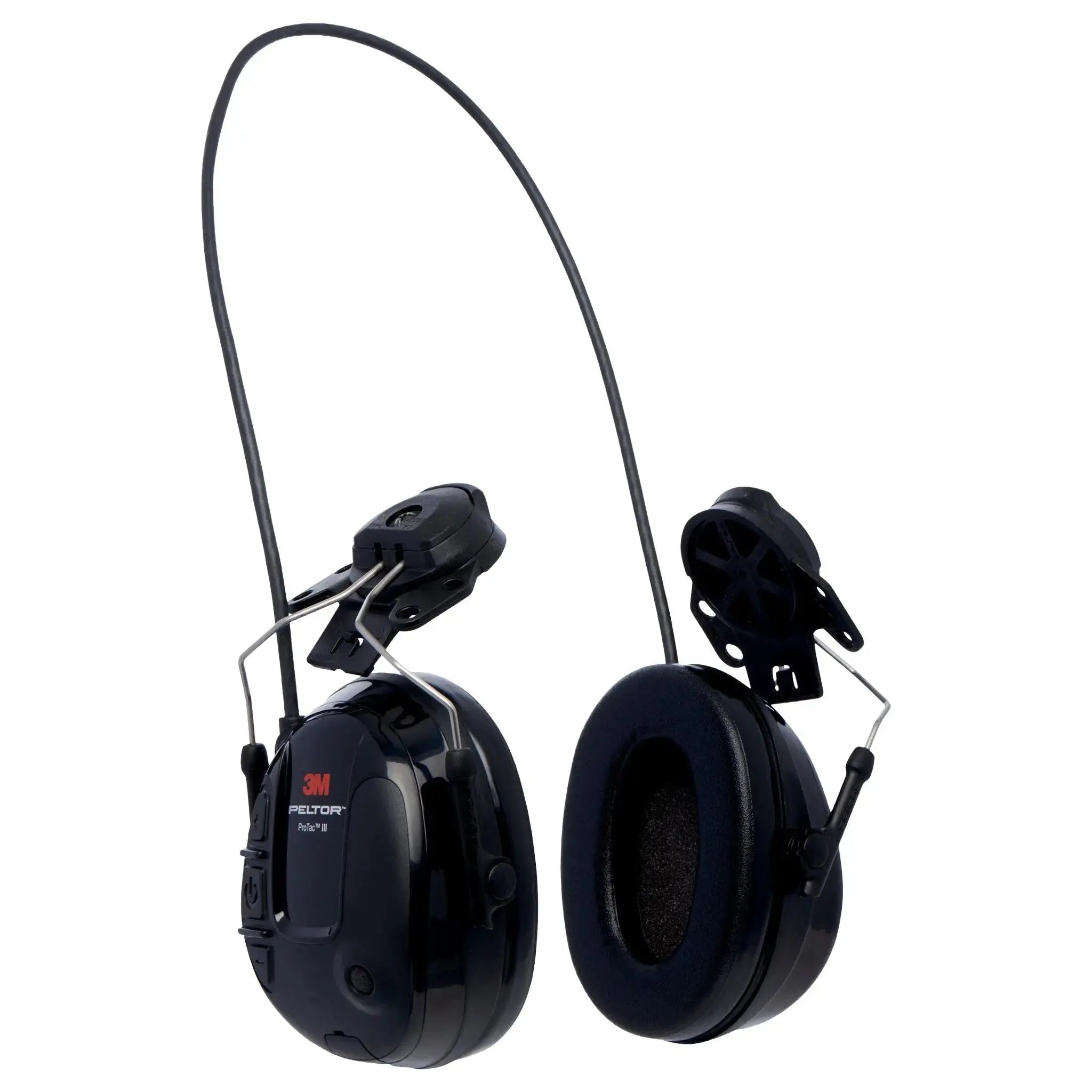 3M Peltor MT13H220P3E ProTac III Slim Headset Black Hard Hat Model, Case of 10