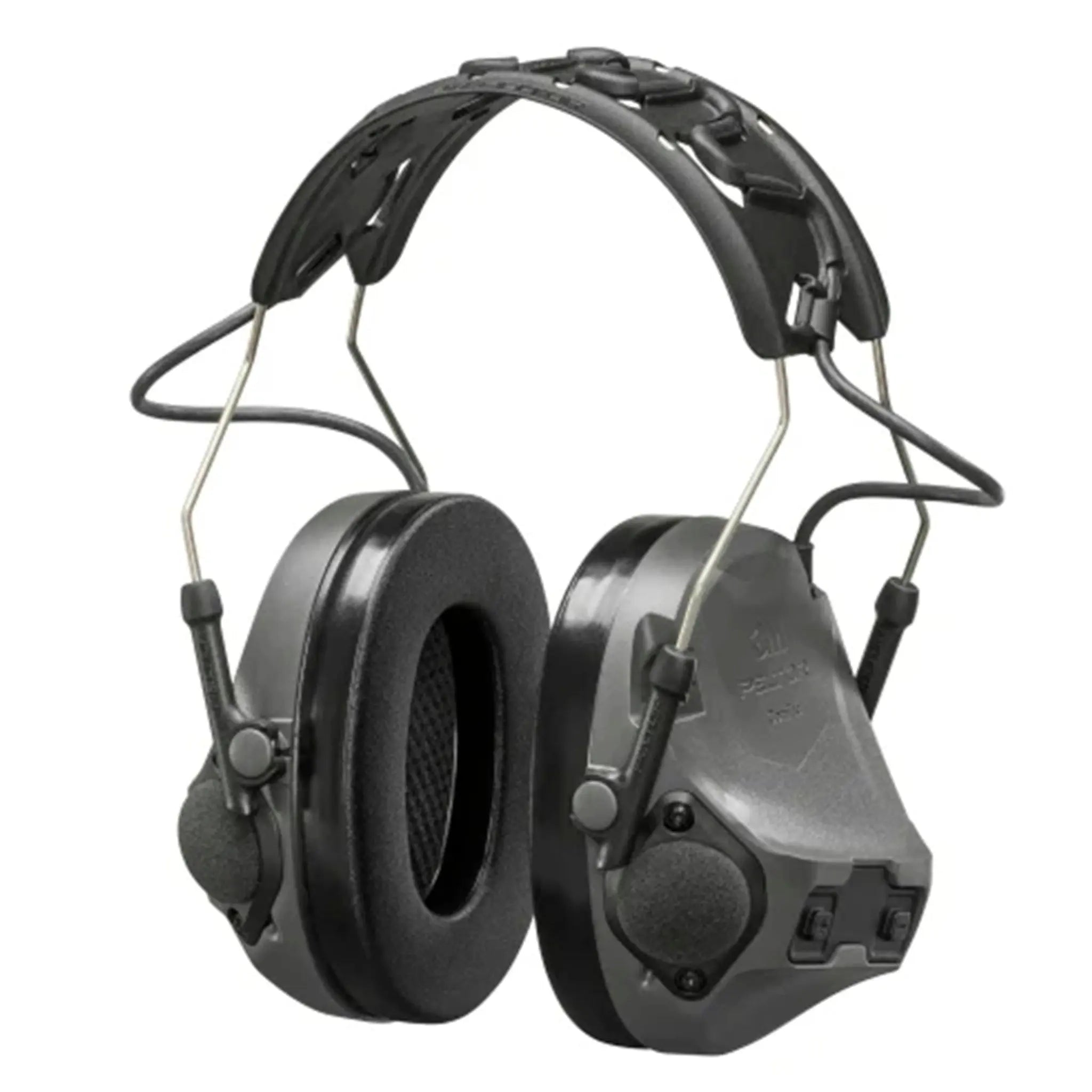 3M Peltor MT14H418A-09-GE ComTac VIII Hearing Defender, Charcoal Gray, Main Image