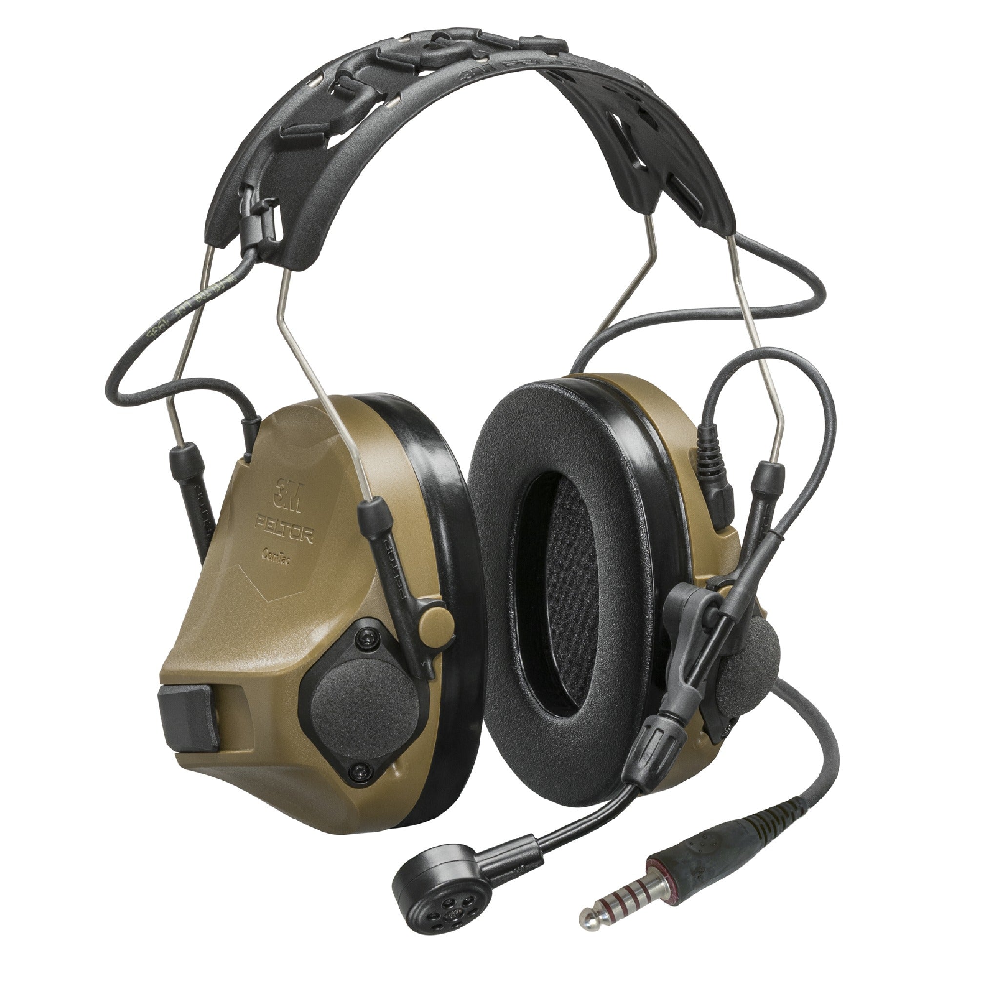 3M Peltor MT14H418A-92-CY ComTac VIII Multi Comm Headset, Nexus 5-Con, Coyote Brown, 1 Each