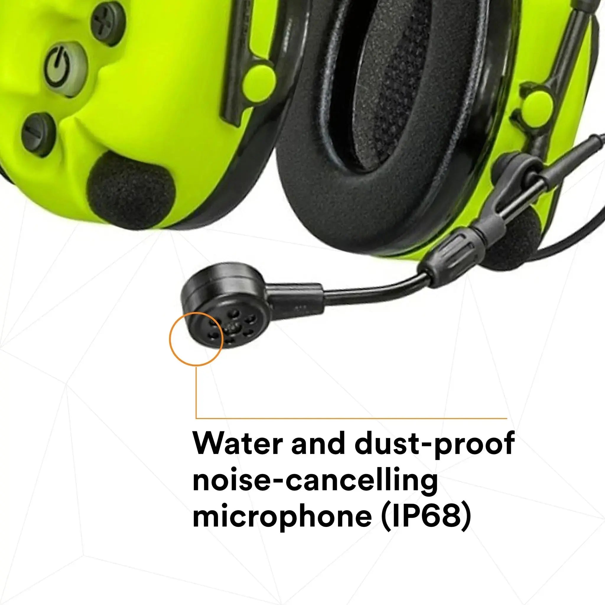 3M Peltor MT15H7AWS6 WS ProTac XPI Headset, Headband Style, Hi-Vis Yellow, water and dust proof