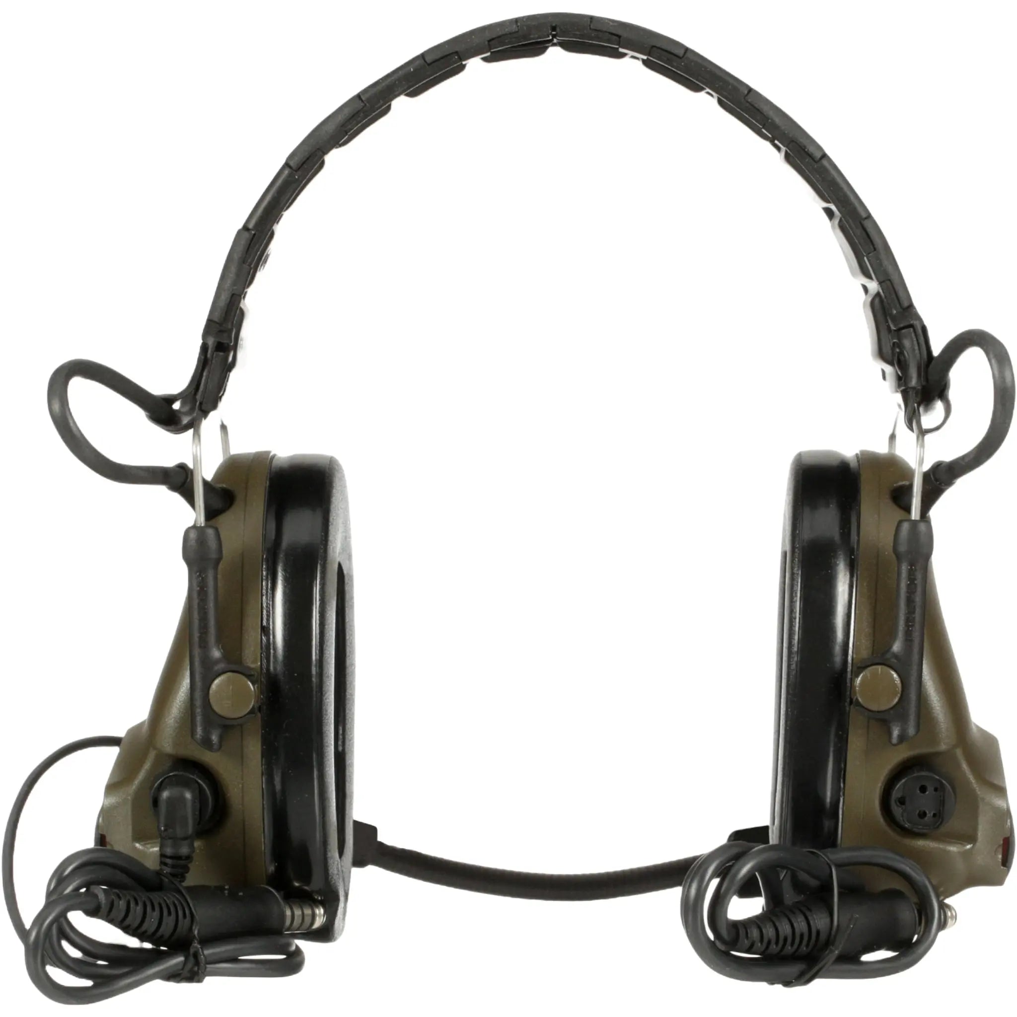 3M Peltor MT20H682FB-19 GN ComTac V Headset, Foldable, Dual Lead, Green, Rear View