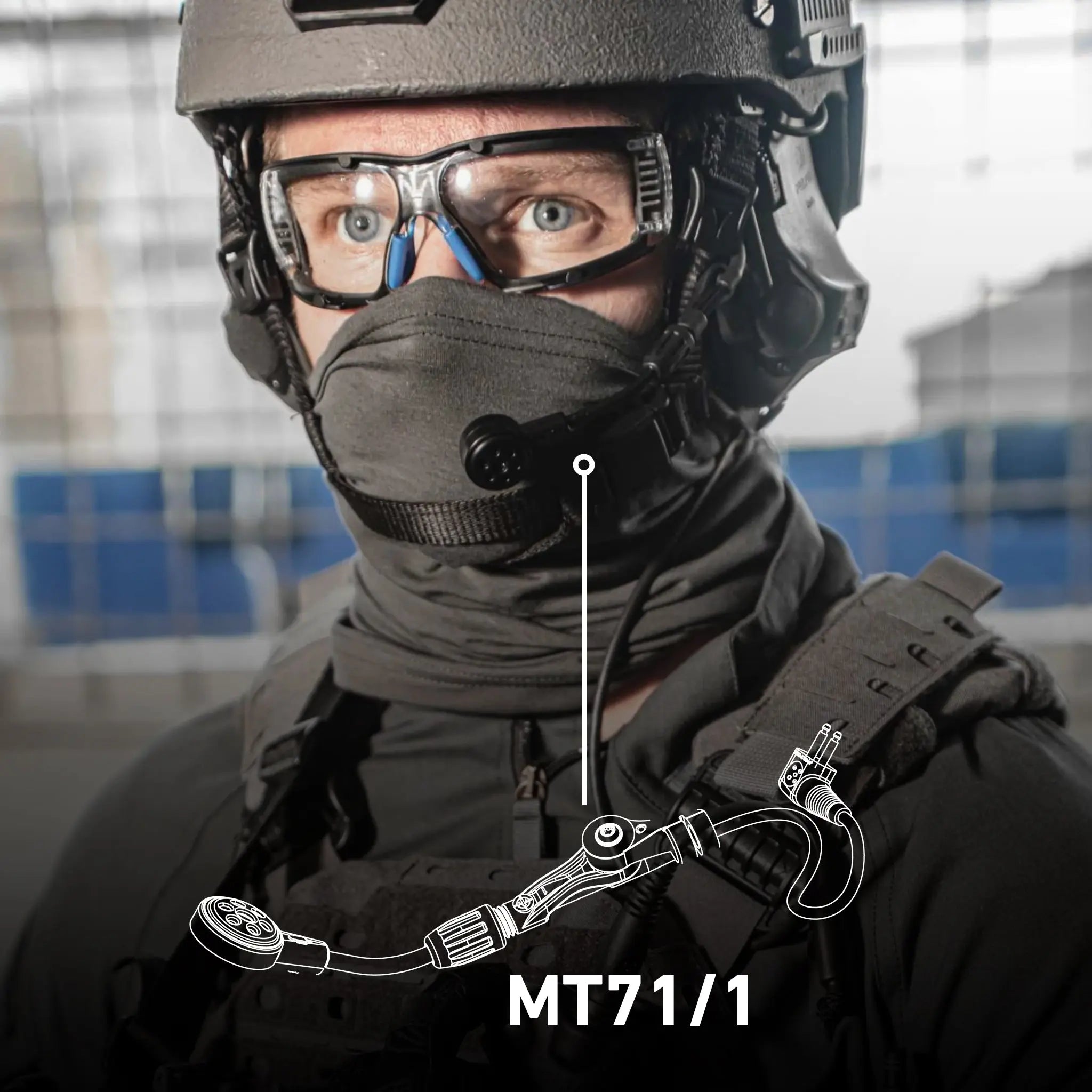 3M PELTOR ComTac MT71/1 VII, VIII, IX Boom Microphone, Lifestyle