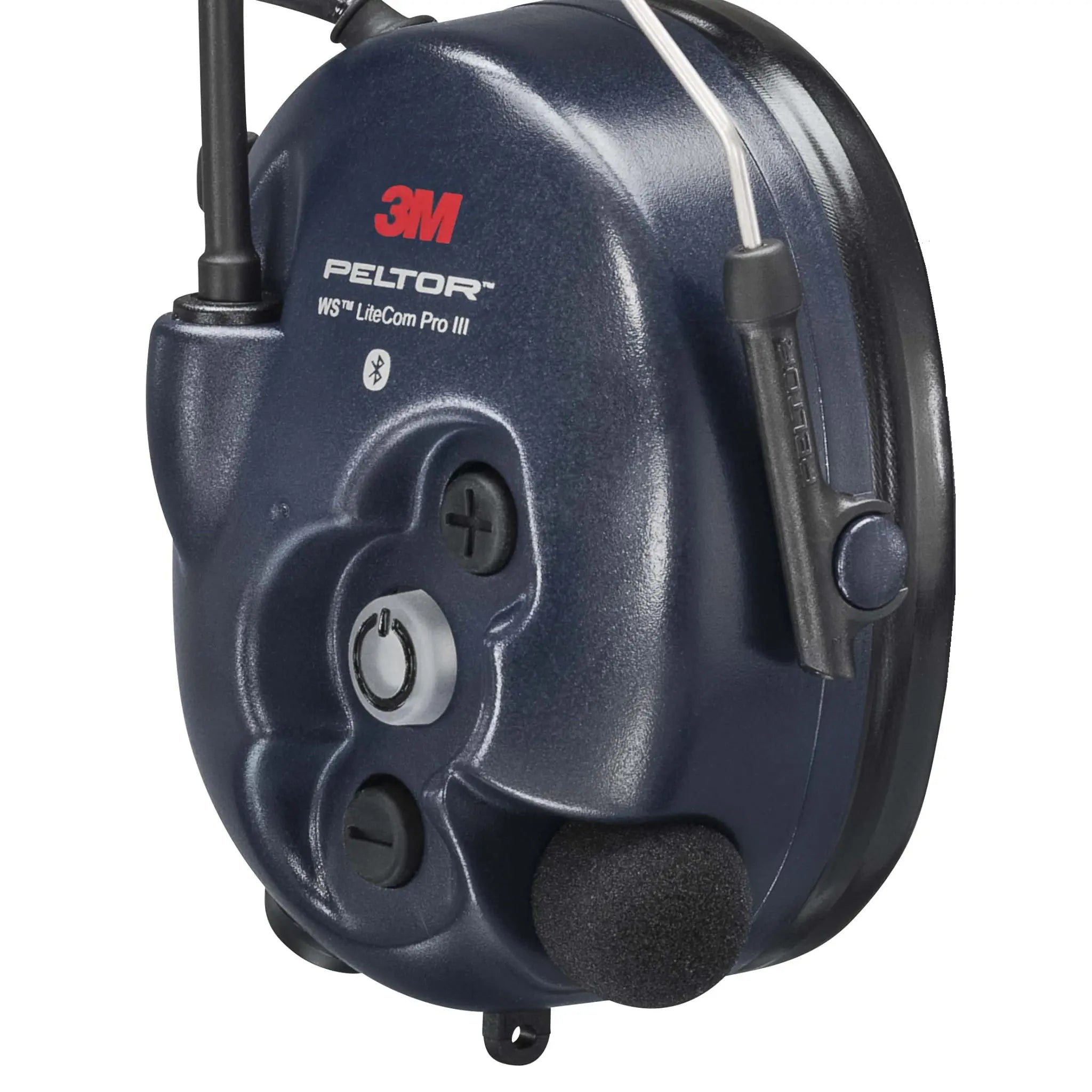 3M Peltor WS LiteCom Pro III MT73H7A4D10-NA, Headband, Blue, Right Side