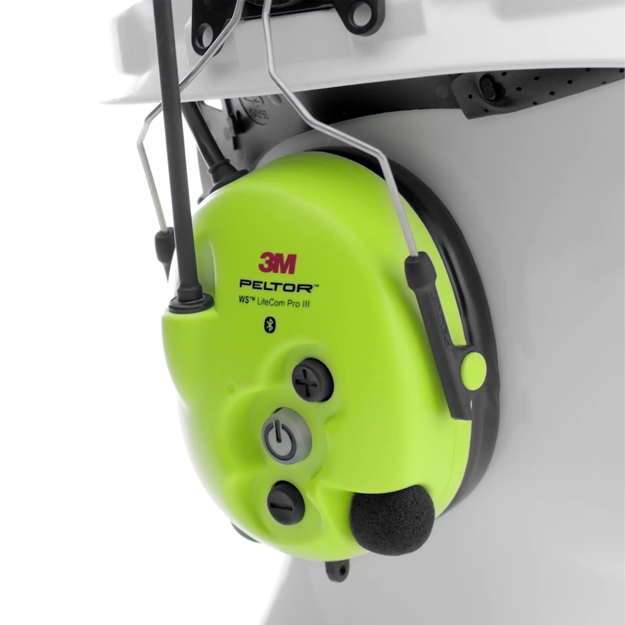 3M Peltor MT73H7P3E4D10NA GB WS™ LiteCom Pro III Headset, Bright Yellow, Hard Hat Attachment