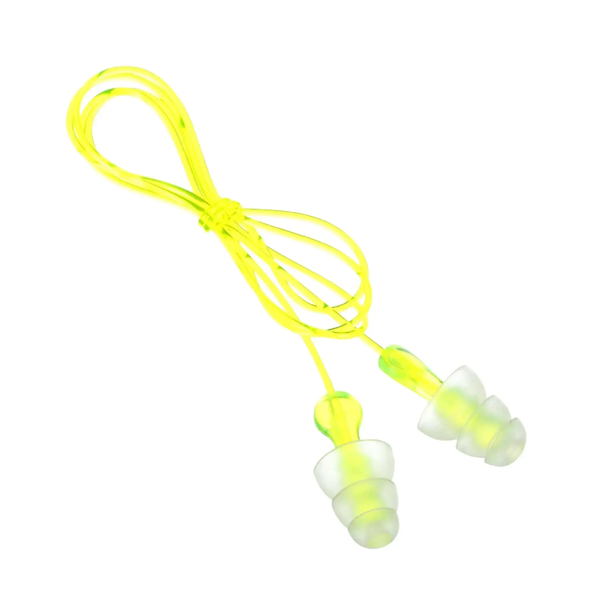 3M Peltor P3000 Next Tri-Flange Earplugs, Clear, Side