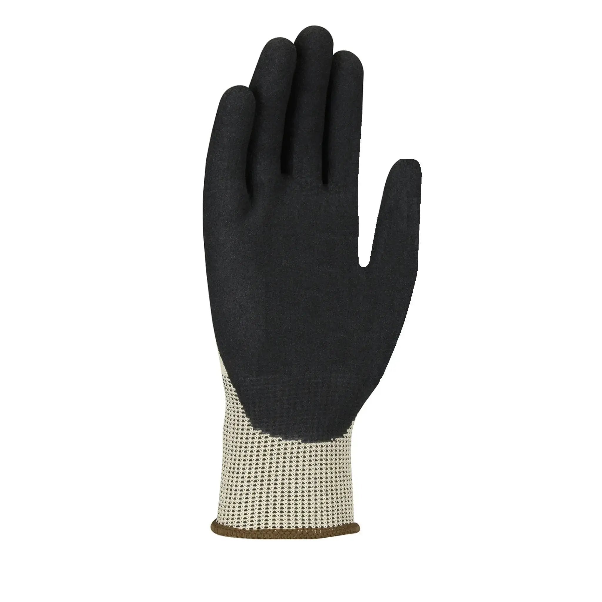 PIP G-Tek 15-215 Suprene Blended Glove with Nitrile Coated MicroSurface Grip, Tan, Palm View