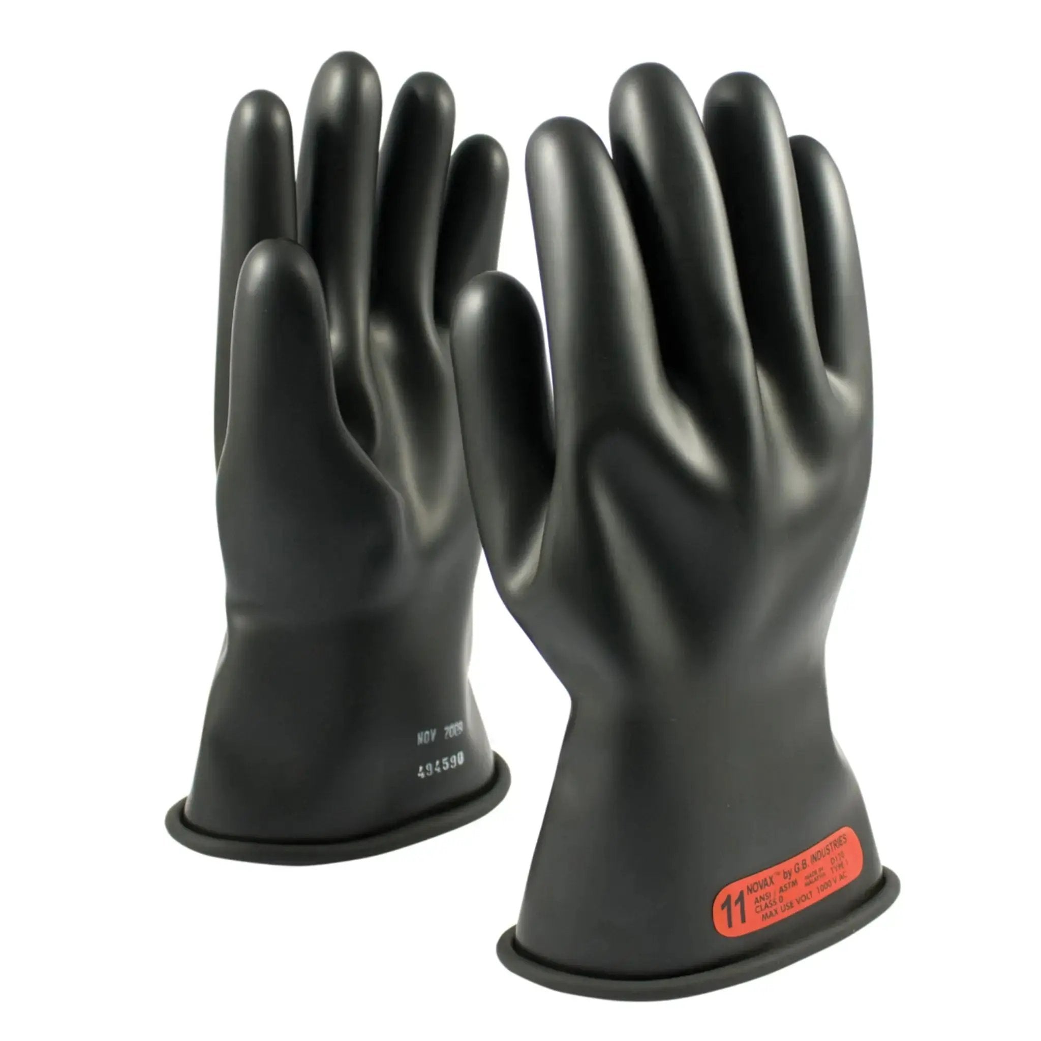 PIP Novax 150-0-11 Class 0 Rubber Insulating Gloves, Main Image