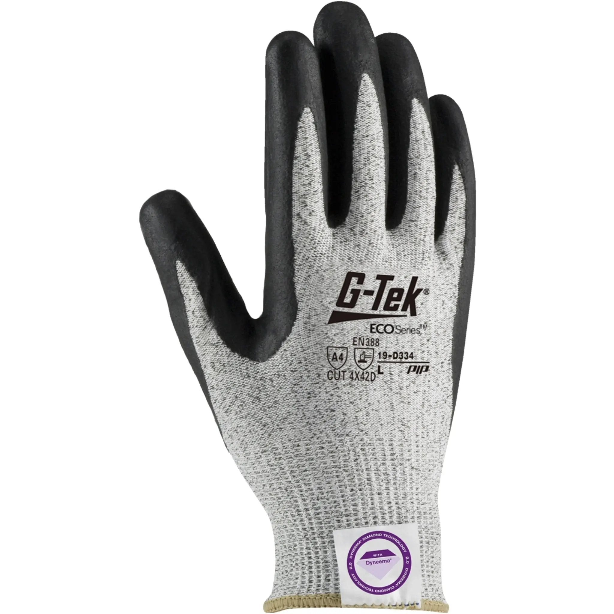 PIP G-Tek 3GX 19-D334 Seamless Knit Dyneema Diamond Blended Glove_Back_Image