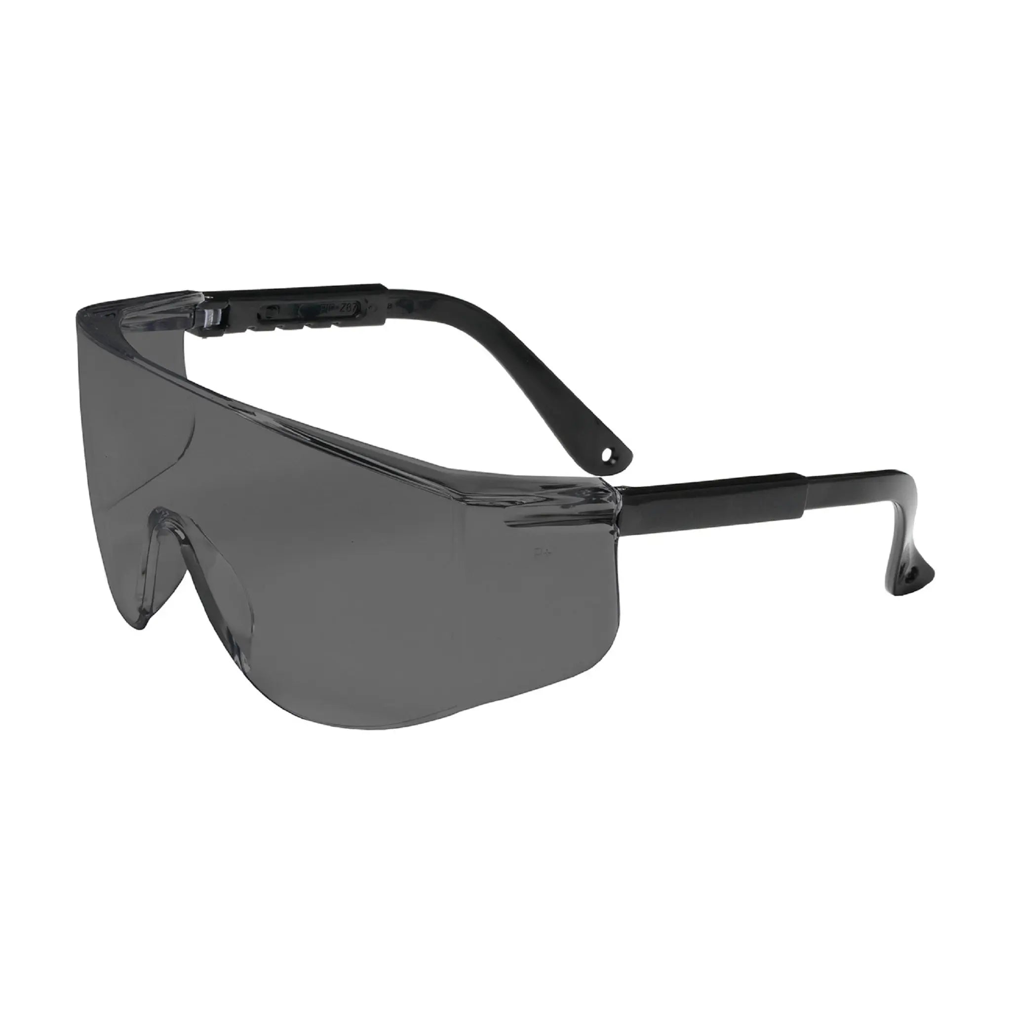 PIP Zenon Z28 250-03-0001 OTG Rimless Safety Glasses with Black Temple, Gray Lens and Anti-Scratch, 1 Pair