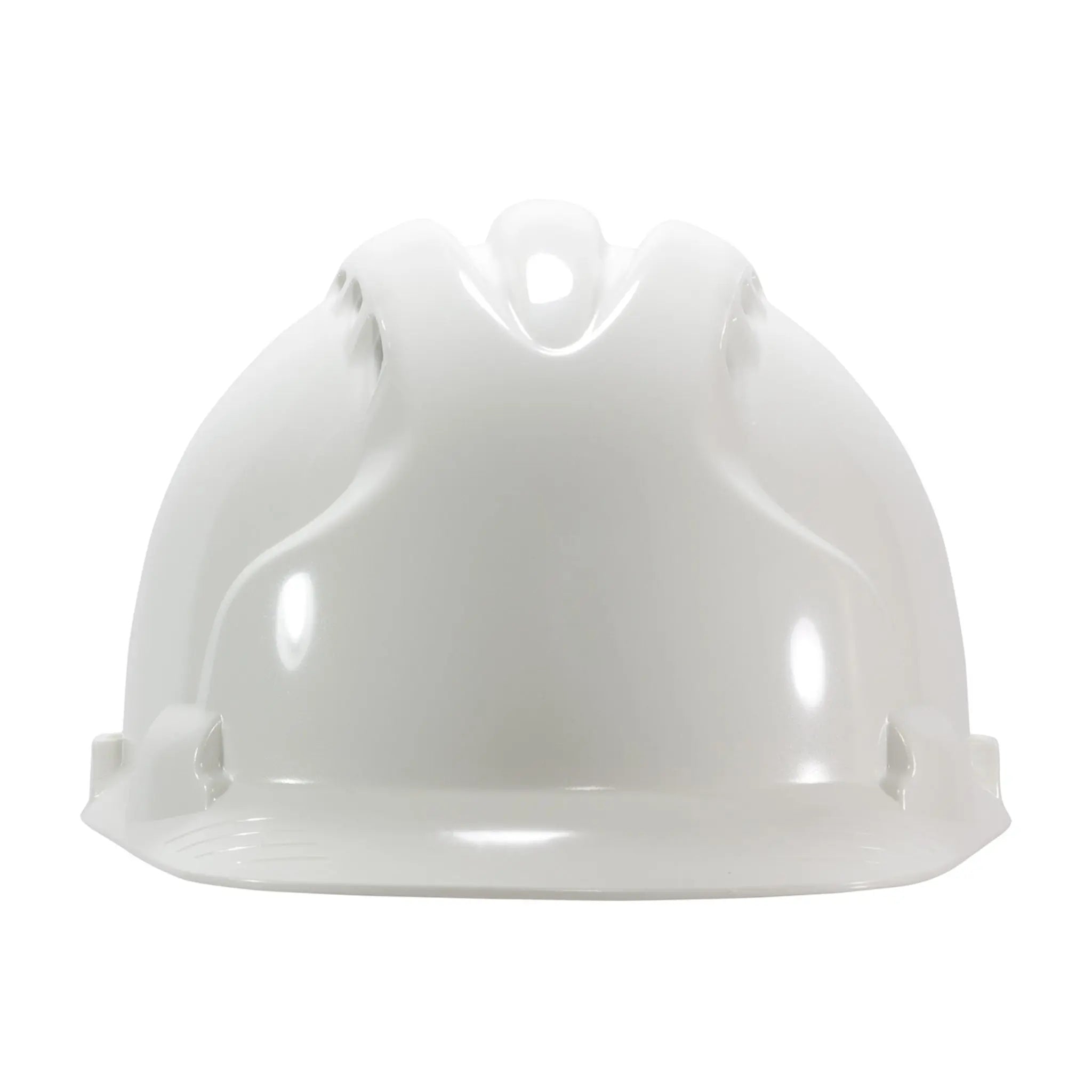 PIP MK8 Evolution 280-AHS150V-10 HDPE, EPS, Ratchet Vented Type II Hard Hat, White, Front