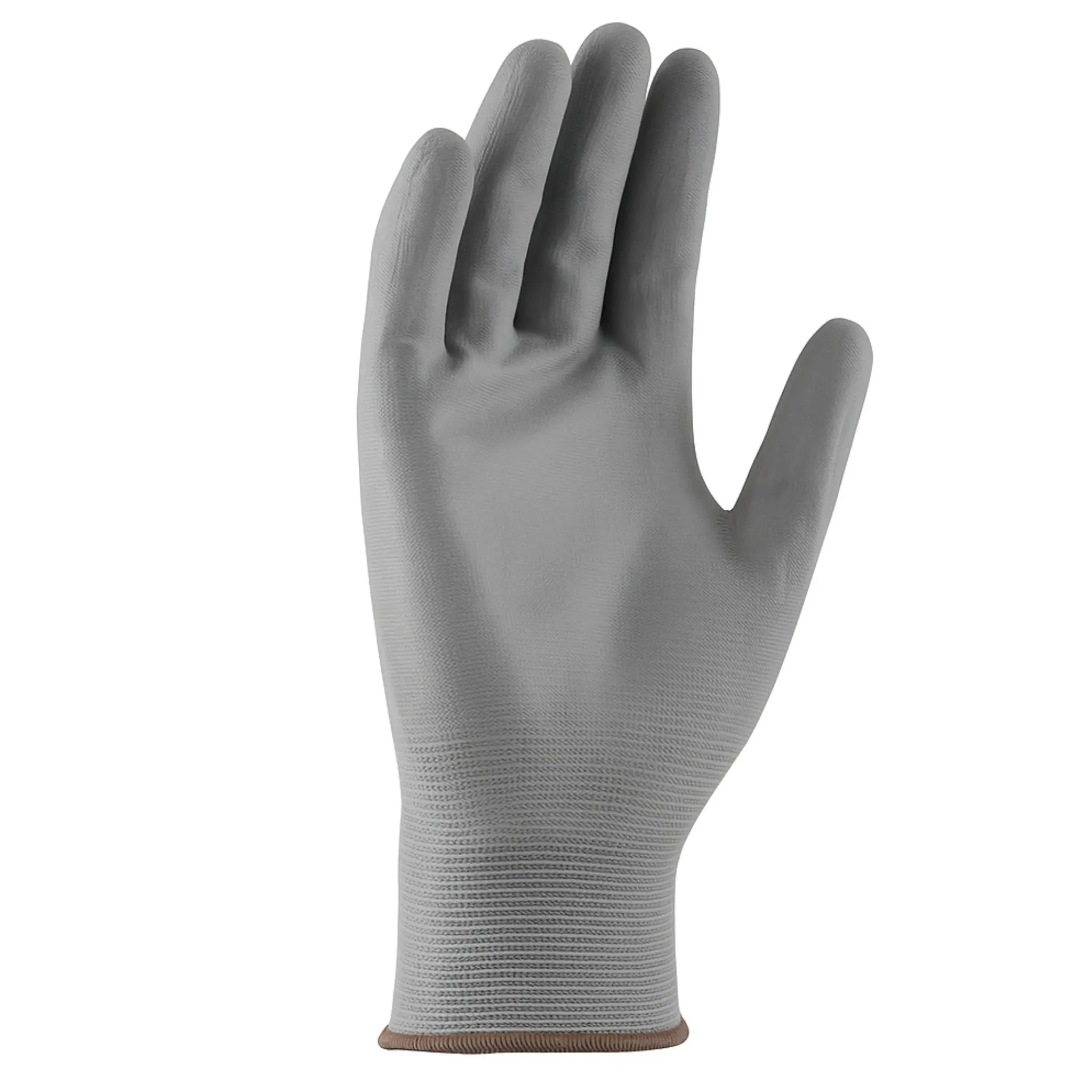 PIP G-Tek GP 33-G125 Seamless Knit Nylon Gloves with Polyurethane Coating, Gray, Palm