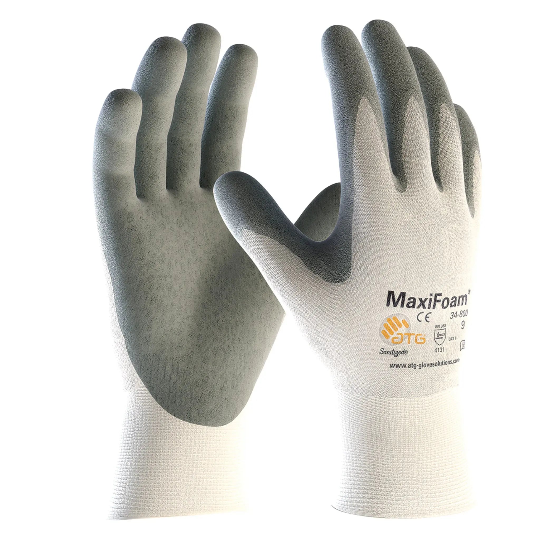 PIP ATG 34-800 MaxiFoam Premium Gloves Nitrile Foam, White, Main Image