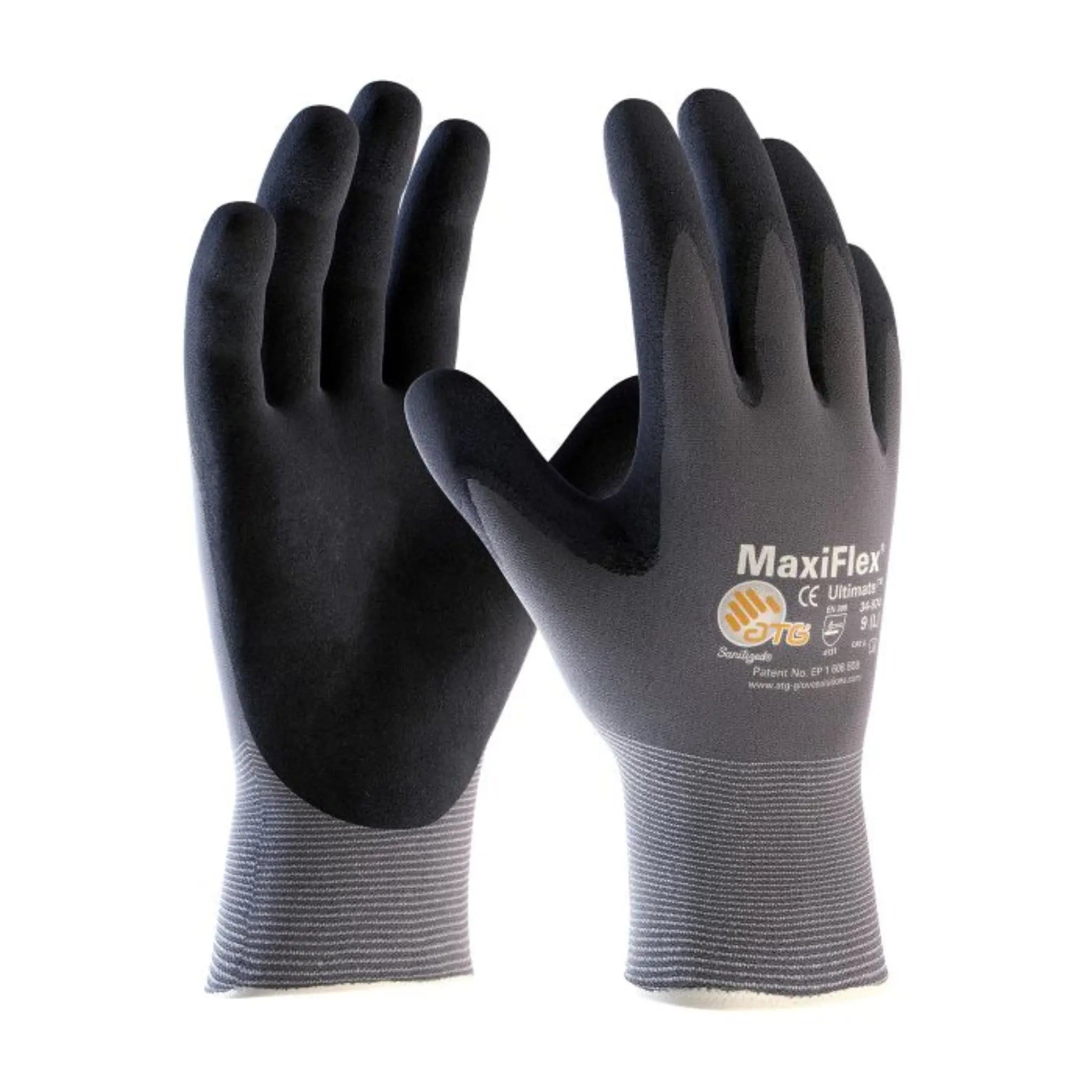 maxiflex gardening gloves MaxiFlex Ultimate 34-874 Nitrile Coated Nylon Gloves-S