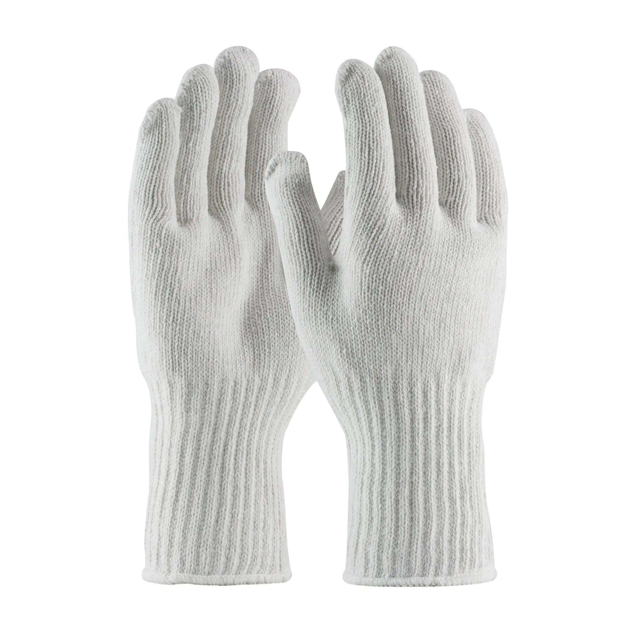PIP 35-CB604/L Extra Heavy Weight Seamless Knit Cotton/Polyester Glove with Extended Cuff, White, Large, 1 Dozen, Main Image
