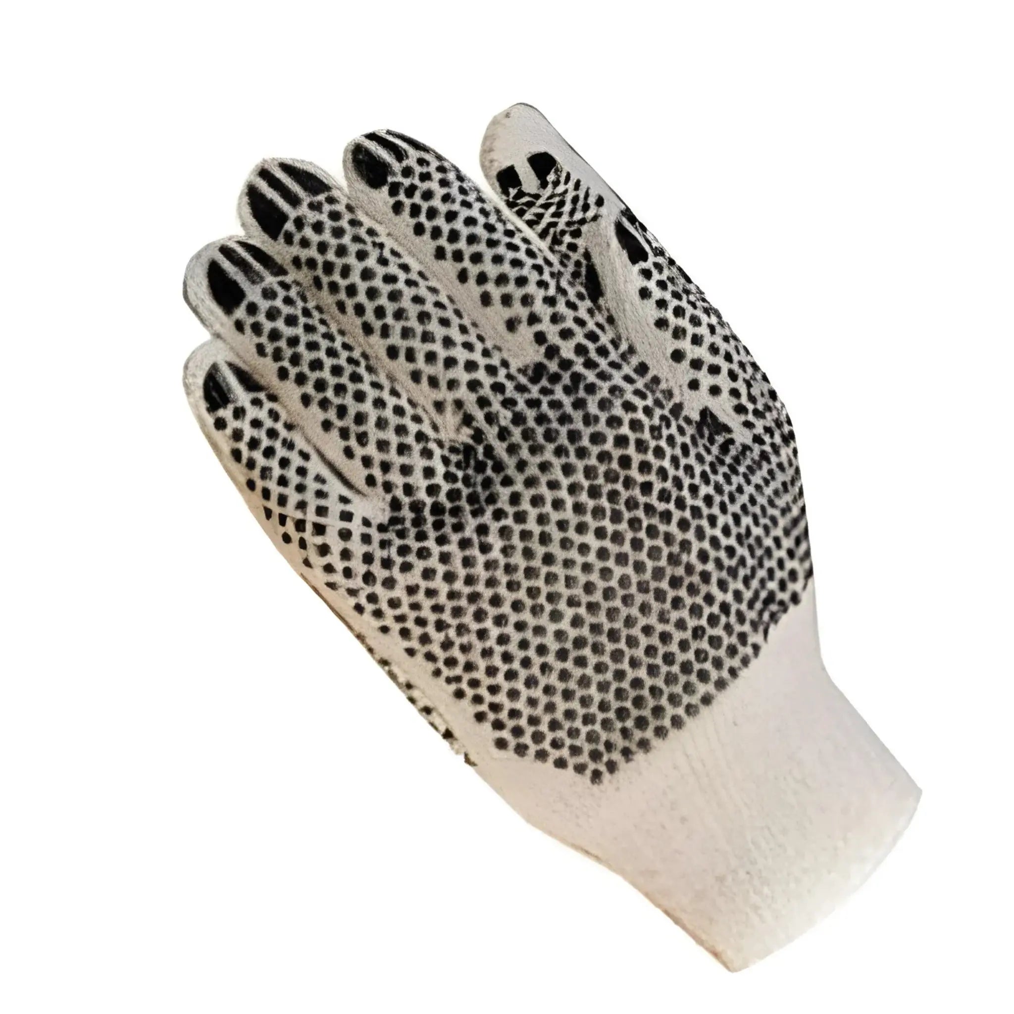 PIP 36-110PDD Double Sided PVC Dotted Knit Gloves, Natural, Box of 12, Palm