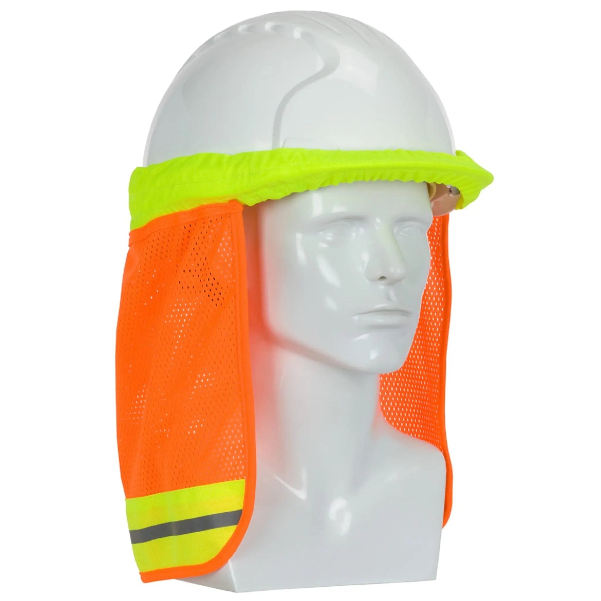 PIP 396-700FR-OR FR Treated Hi-Vis Hard Hat Neck Shade, Hi-Vis Orange, Front