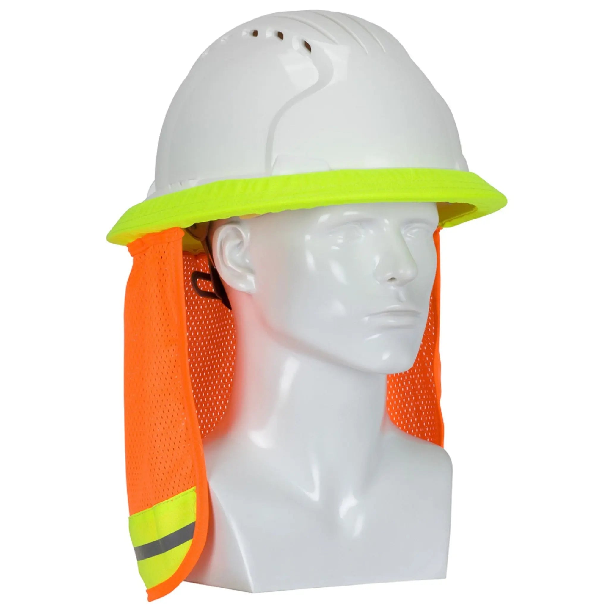 PIP 396-700FR-OR FR Treated Hi-Vis Hard Hat Neck Shade, Hi-Vis Orange, Main Image
