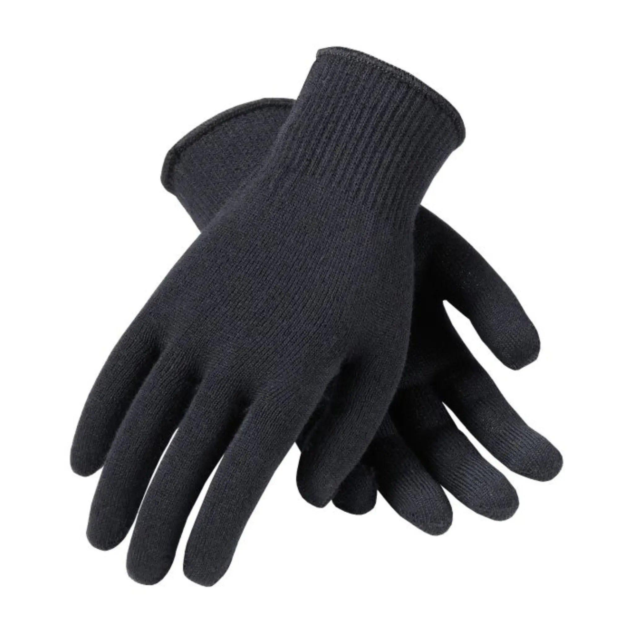 PIP 41-130L Seamless Knit Merino Wool Glove - 13 Gauge, Black, Large, Pair of 12, Image 2