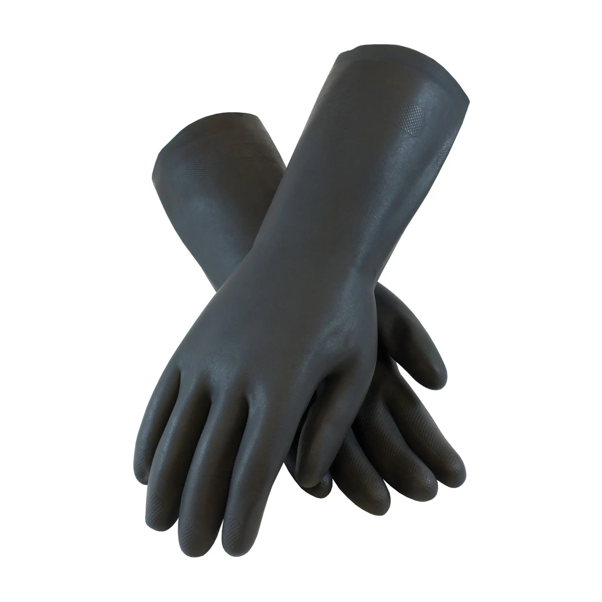 PIP Assurance 52-3665 28 Mil Unsupported Neoprene, Flock Lined with Raised Diamond Grip Glove, Black, 1 Dozen
