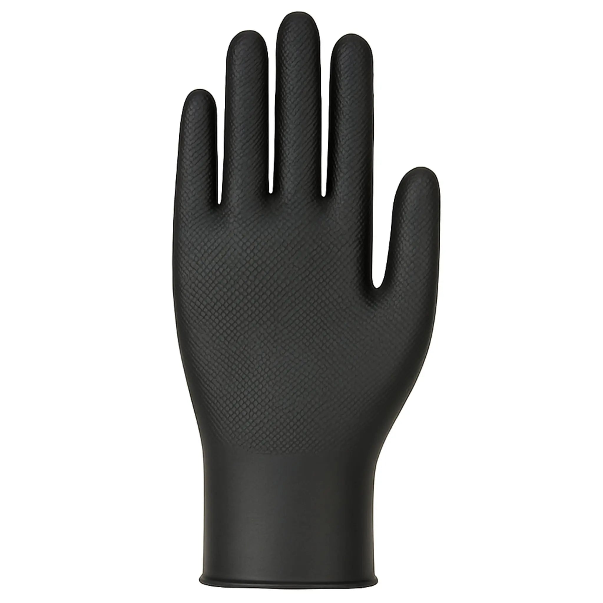 PIP Grippaz Skins 67-246 Textured Fish Scale Grip Ambidextrous Nitrile Glove, Black, Palm