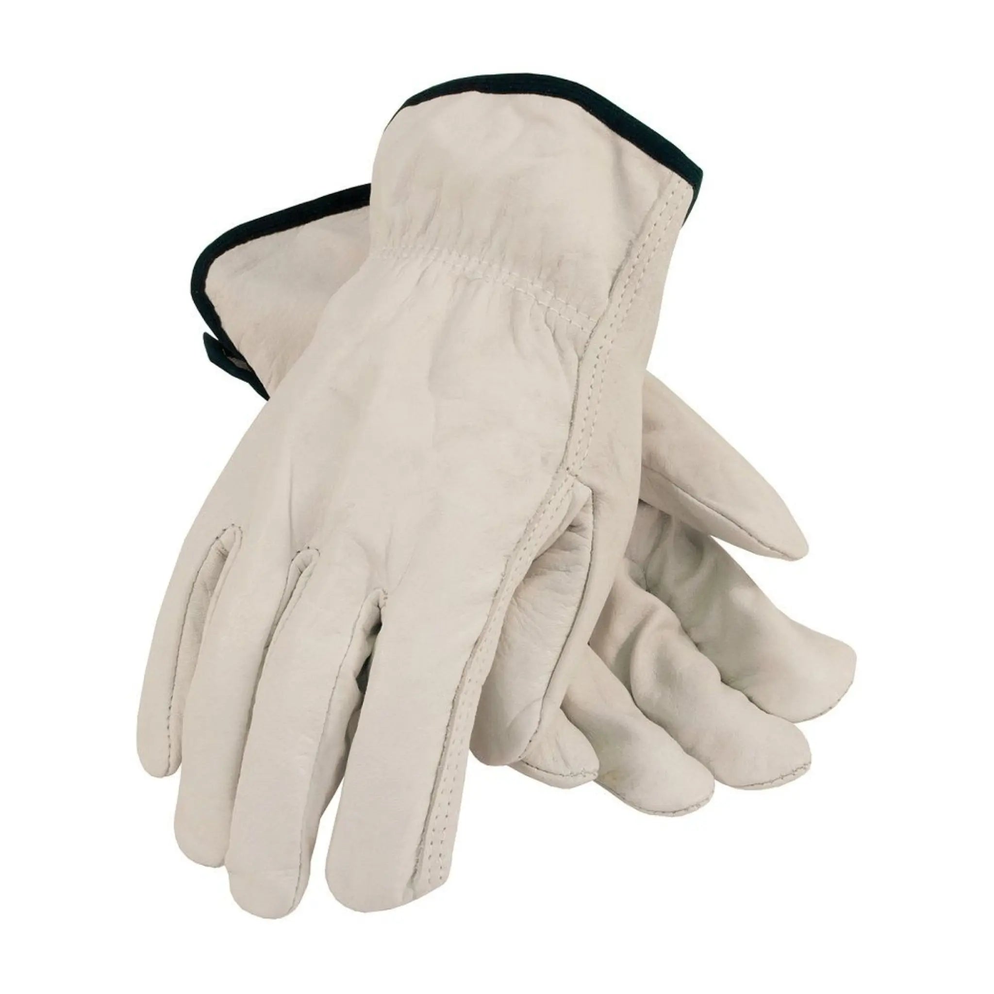 PIP 68-105 Leather Drivers Gloves, Economy Grain Cowhide, Front and Back