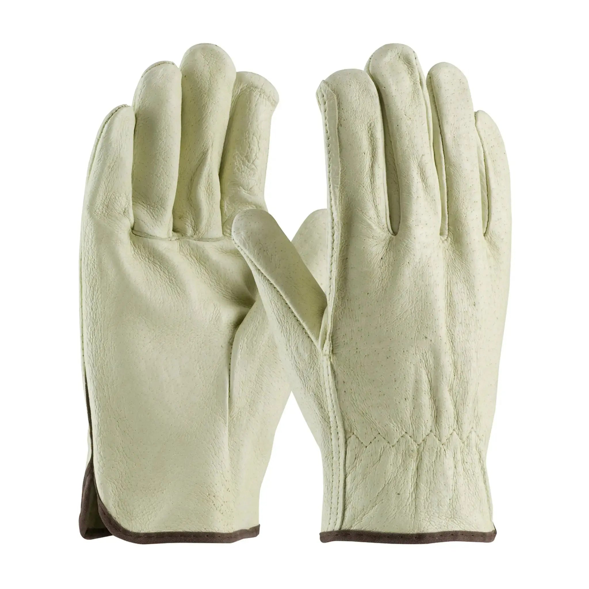 PIP 70-318 Premium Grade Top Grain Leather Driver's Glove - Straight Thumb, Pair of 12, Main Image