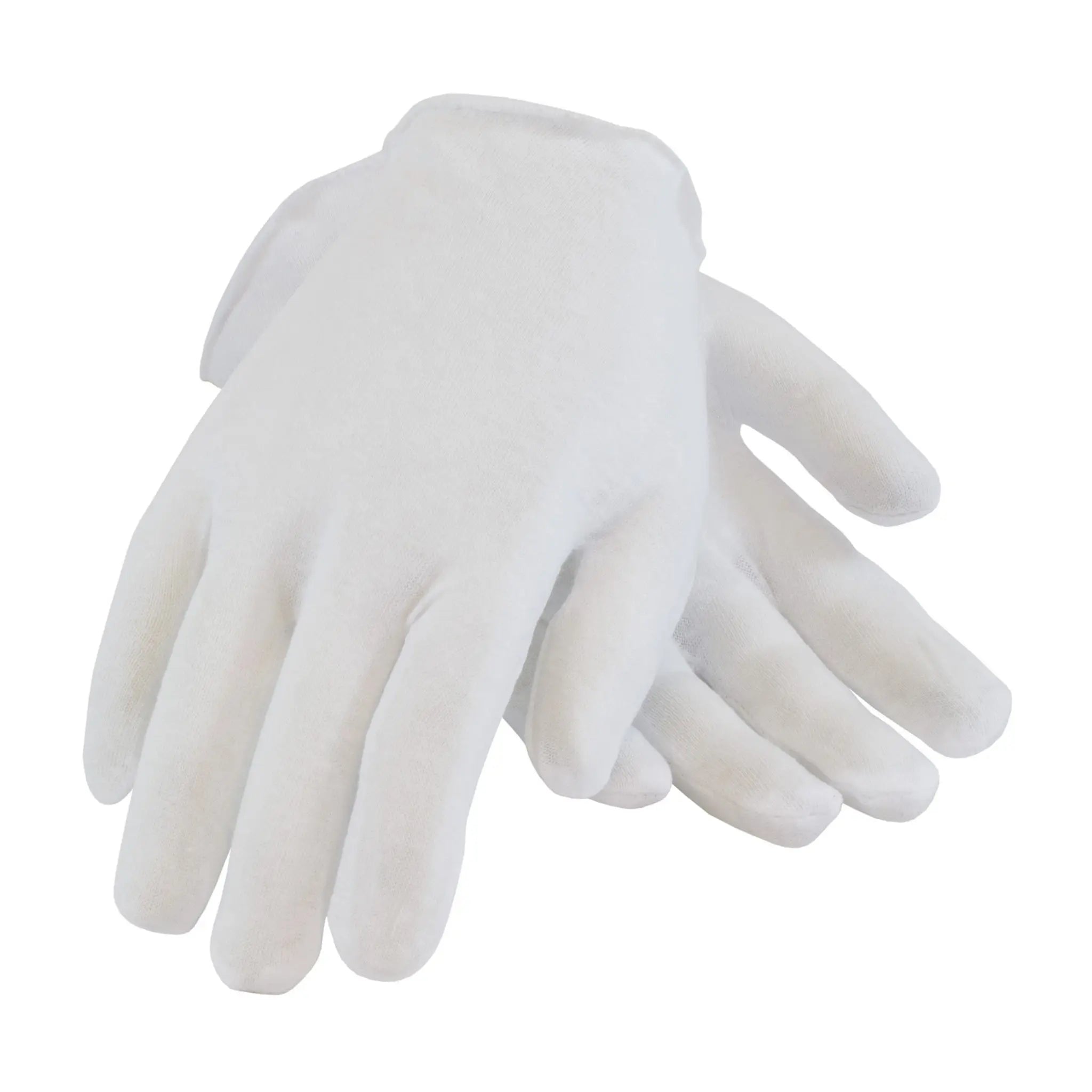 PIP CleanTeam 97-500 Premium Cotton Lisle Inspection Gloves, Men’s, White, 1 Pair, Main Image_02